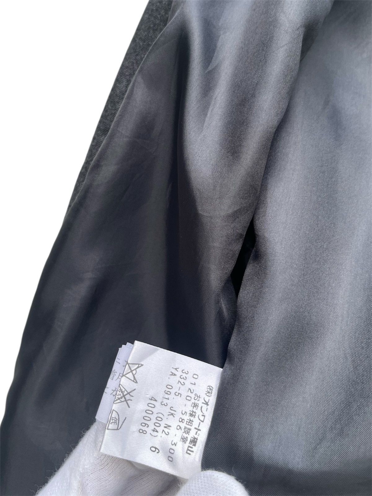 DKNY Dark Grey DKNY Notched Lapel Cashmere Wool Tailored Jacket Size M / US 6-8 / IT 42-44 - 7 Thumbnail