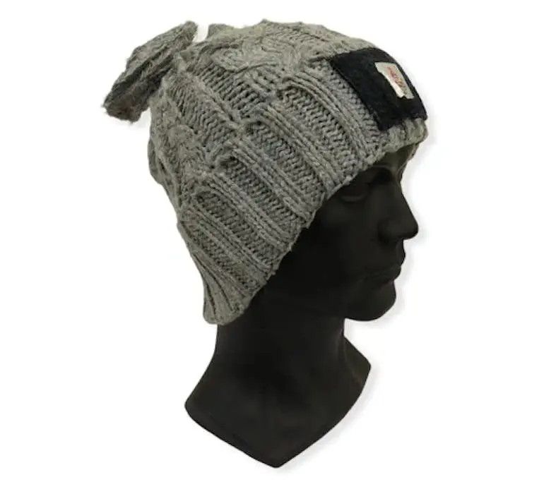 Harris Tweed × Japanese Brand Japanese Brand Harris Tweed Big Logo Beanie Hat Size ONE SIZE - 3 Thumbnail