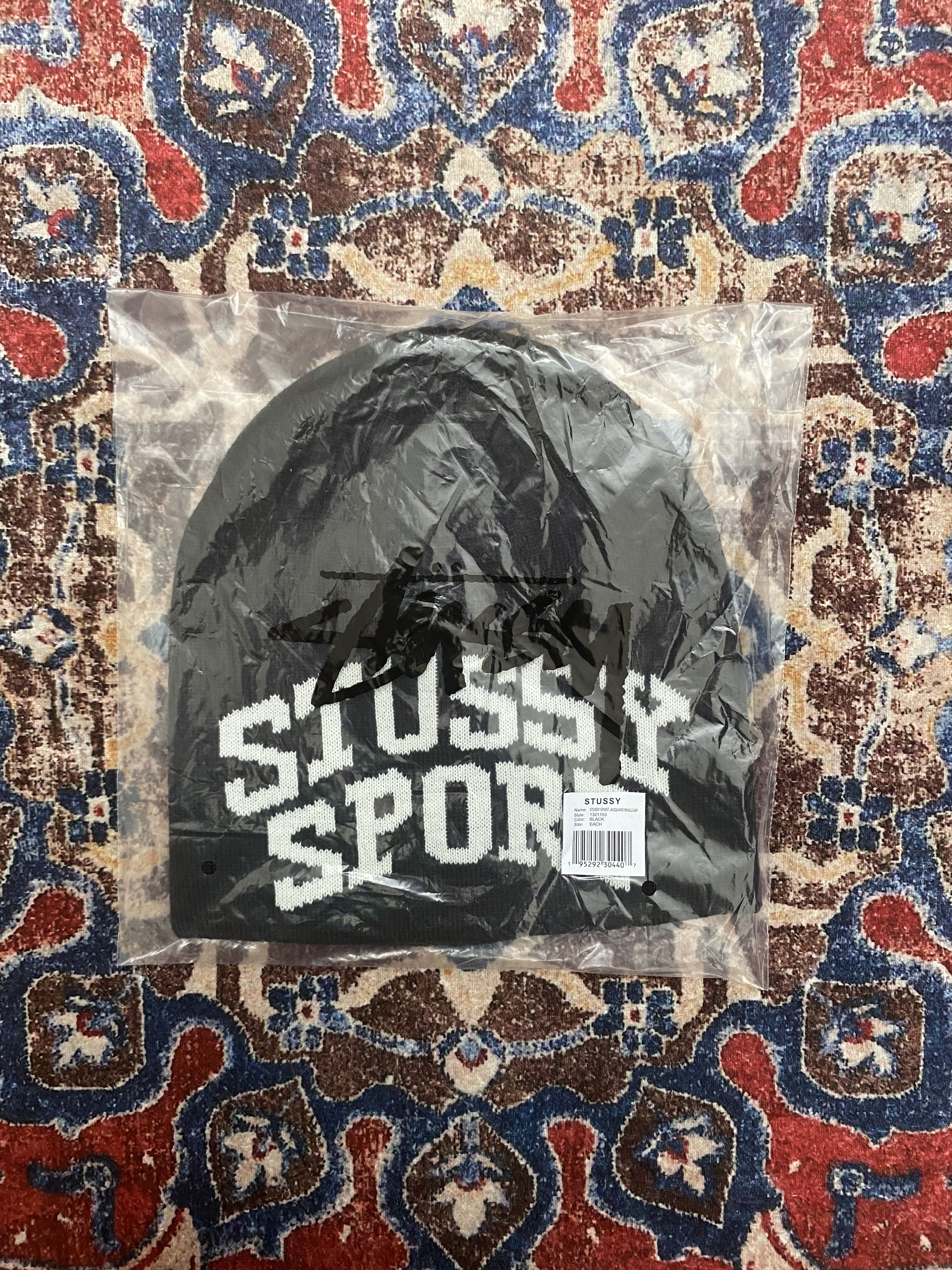Stussy Stussy Sport Jacquard Skullcap - Black Size ONE SIZE - 3 Thumbnail