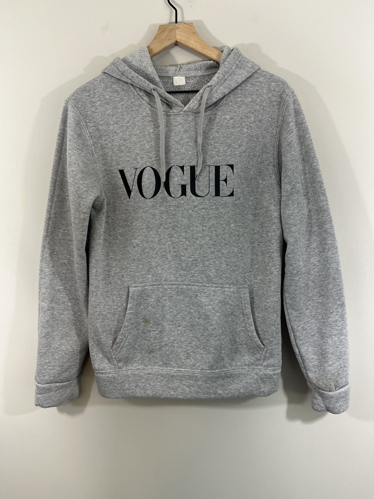 Vintage VOGUE Distressed Gray Hoodie Size US L / EU 52-54 / 3 - 2 Thumbnail