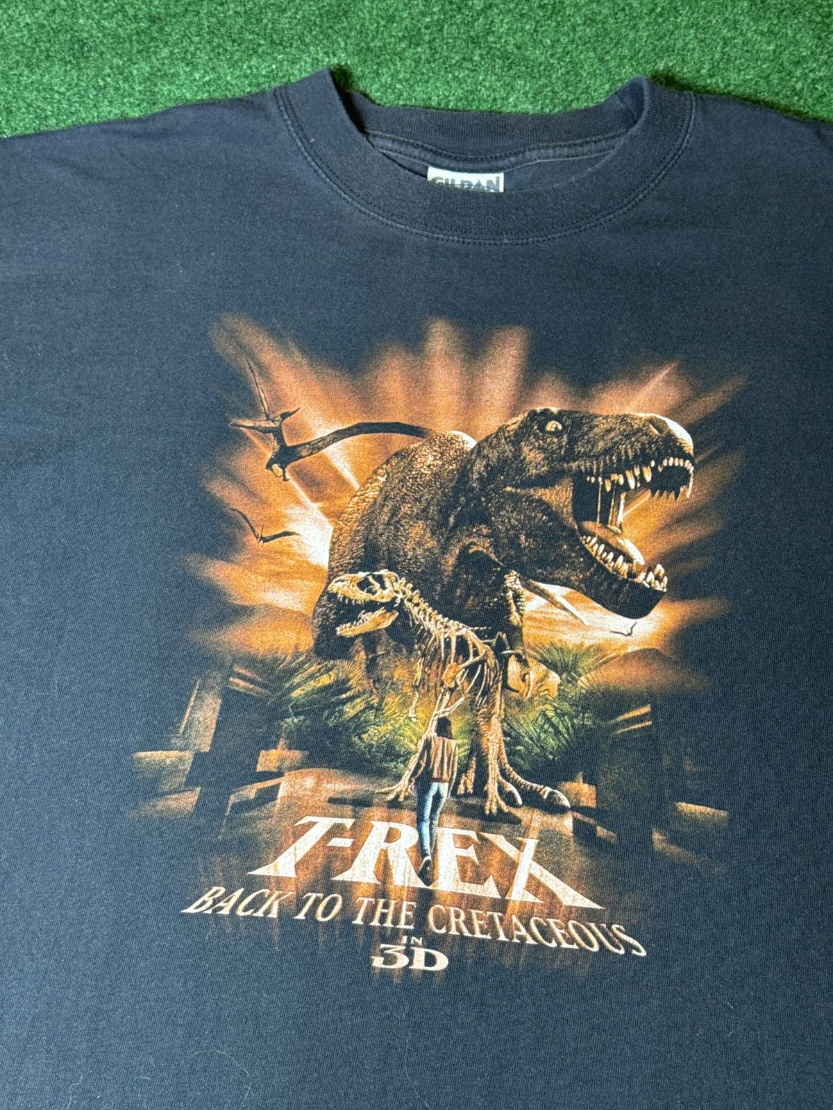 Gildan × Vintage Vintage 90s T-Rex 3D IMAX 1999 Movie Promo XL T Shirt Size US XL / EU 56 / 4 - 2 Thumbnail
