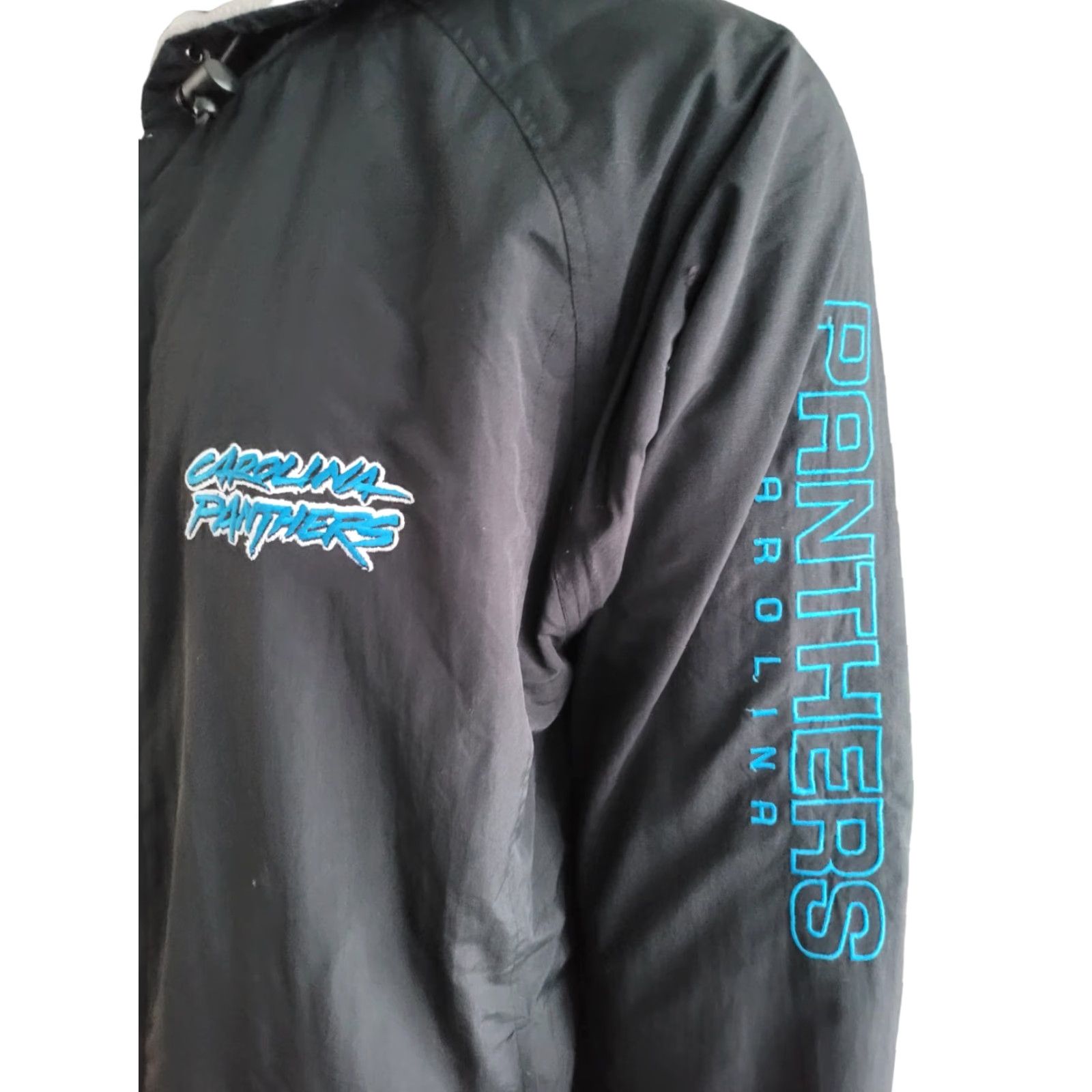 NFL NFL Jacket Reversible L Men Black Sports NFL Panthers Reversible Jacket - L Mens Size US 33 - 4 Thumbnail