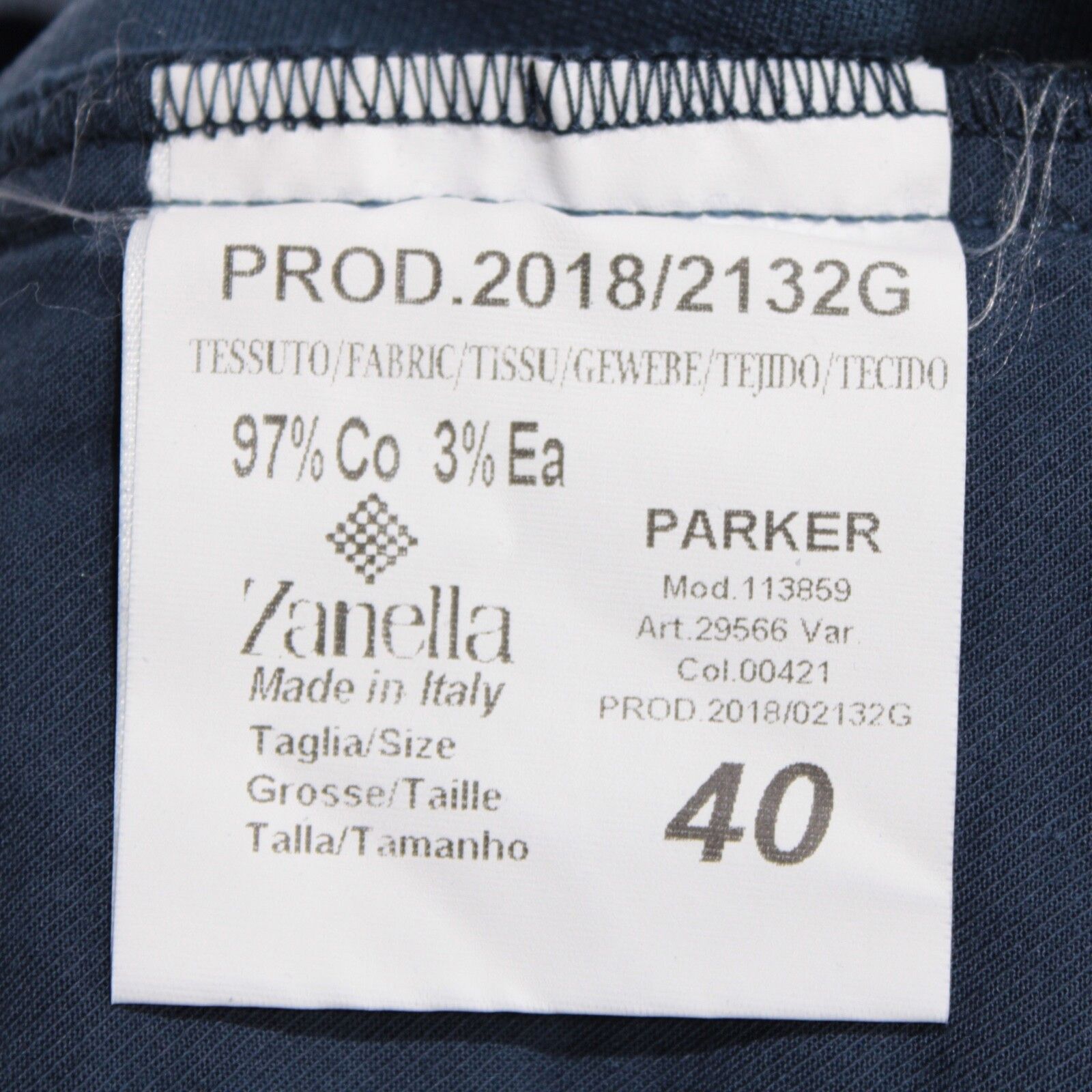 Zanella Zanella New with tags Chino Size 42 US In Blue Size US 42 / EU 58 - 5 Thumbnail