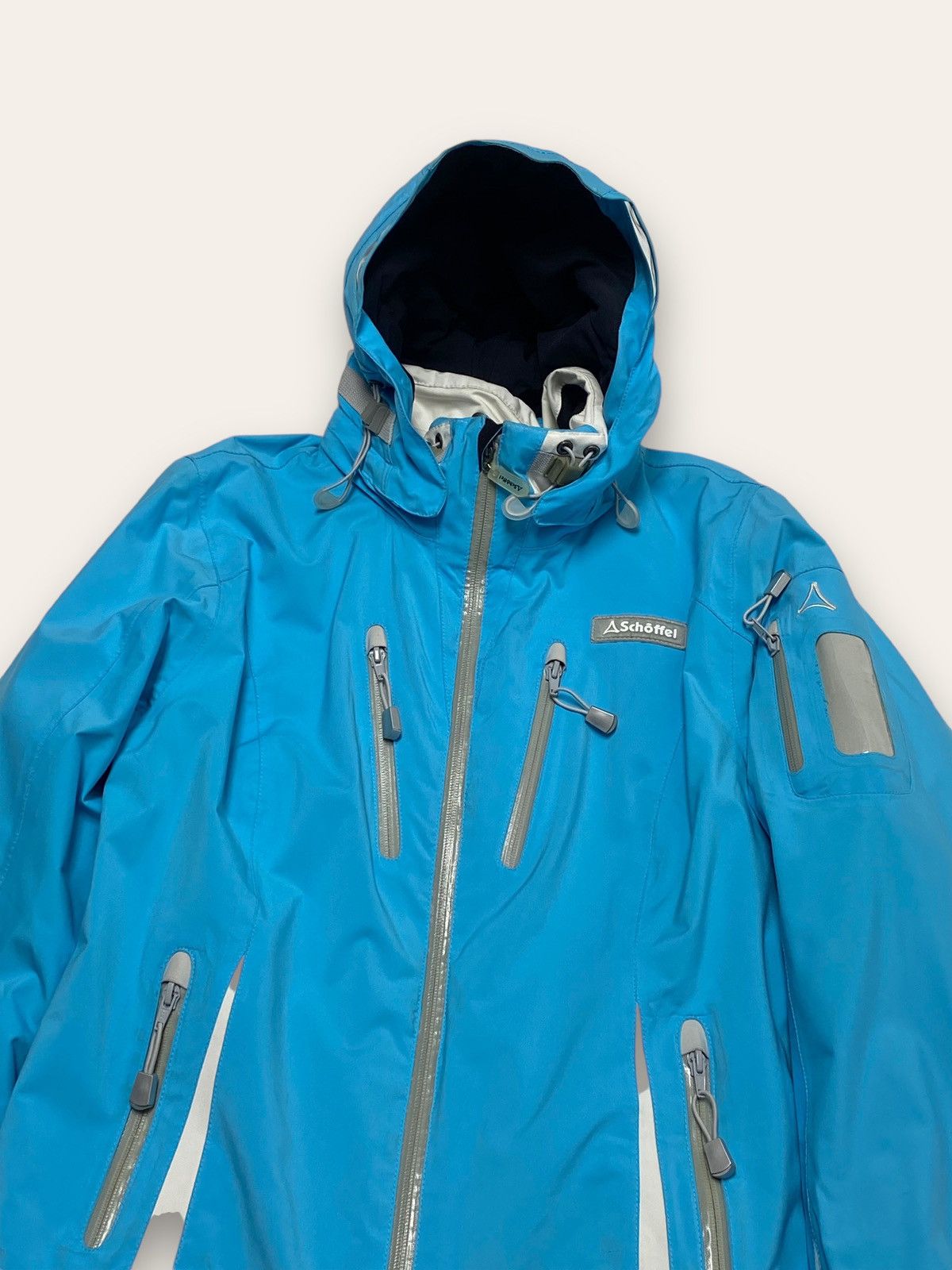 Goretex 90s Vintage SCHOFFEL Gore Tex Winter Show Hood Jacket Down Size US M / EU 48-50 / 2 - 2 Thumbnail