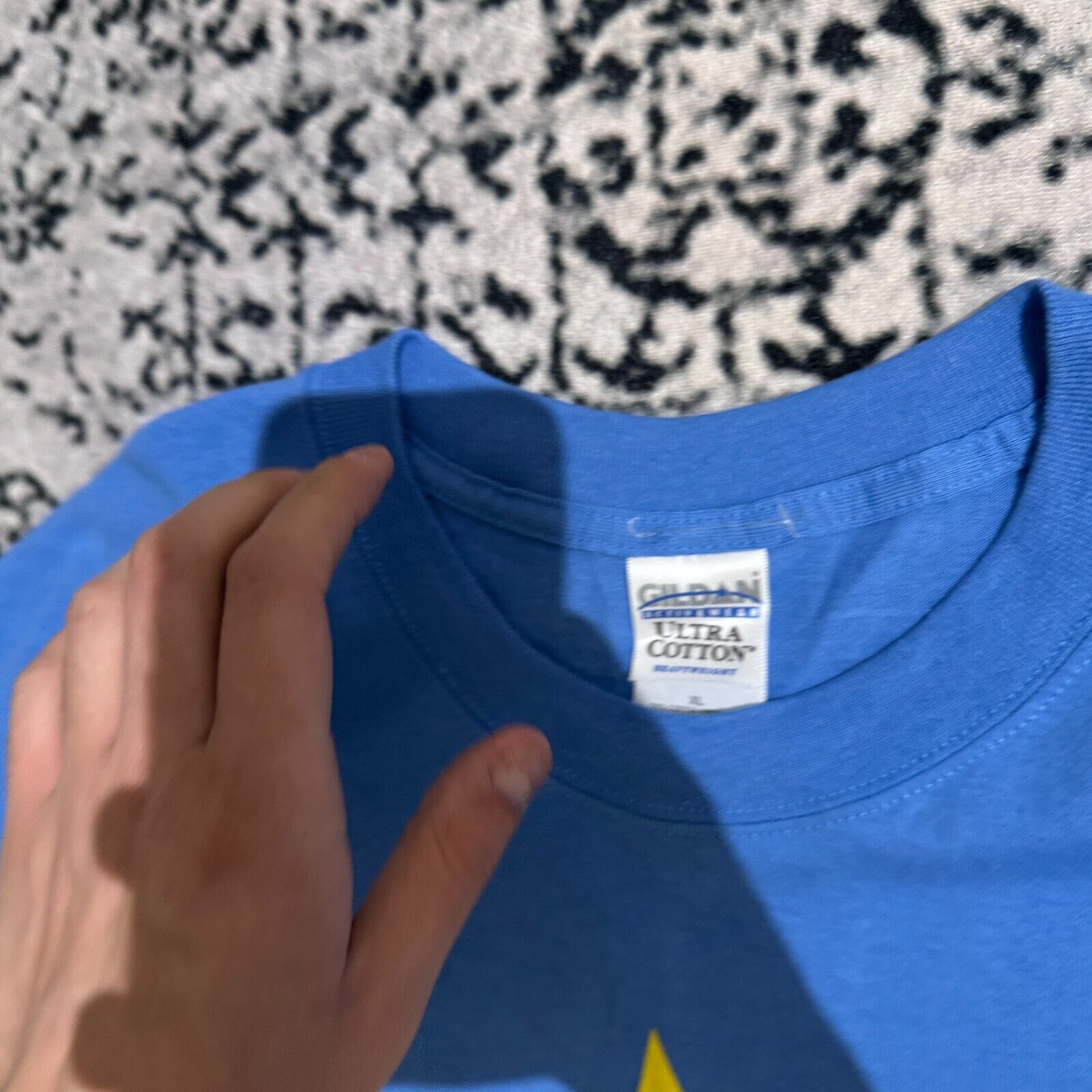 Vintage Vintage Unisex Blue Cotton T-Shirt Size XL Y2K 90s Size US XL / EU 56 / 4 - 6 Thumbnail