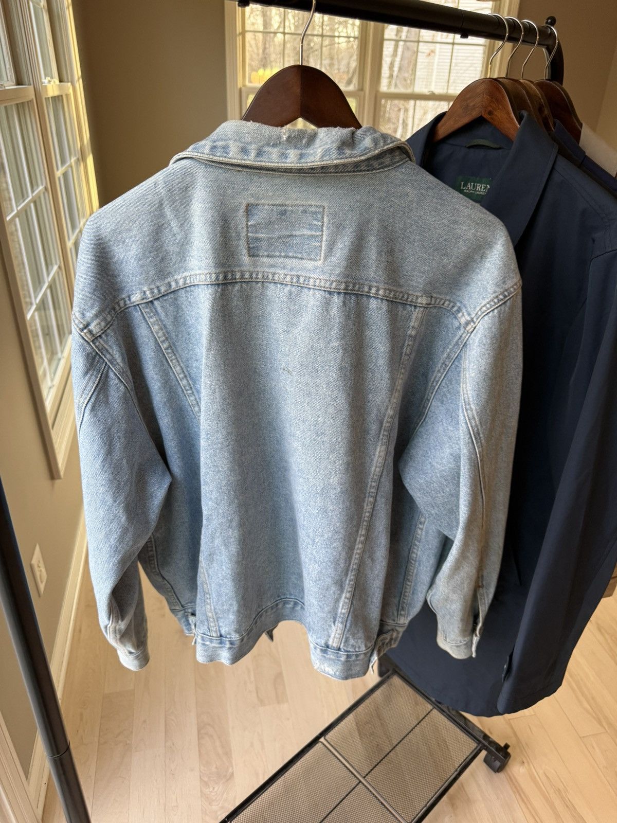 Vintage Light Wash Denim Jacket Distressed Size US M / EU 48-50 / 2 - 5 Thumbnail