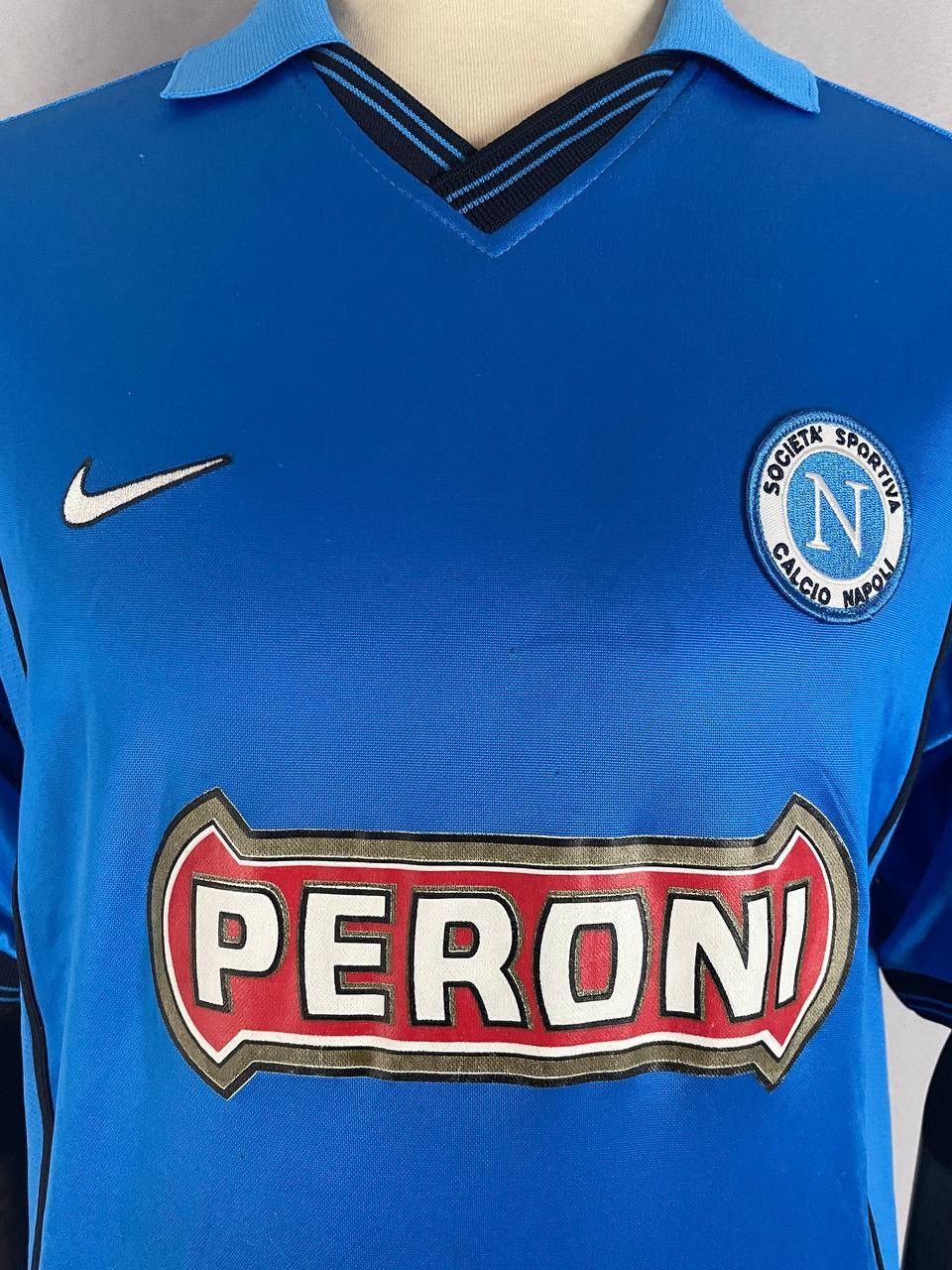 Nike Nike FC Napoli 18 Lucenti Vintage Soccer Jersey Tee T Shirt Size US L / EU 52-54 / 3 - 6 Thumbnail