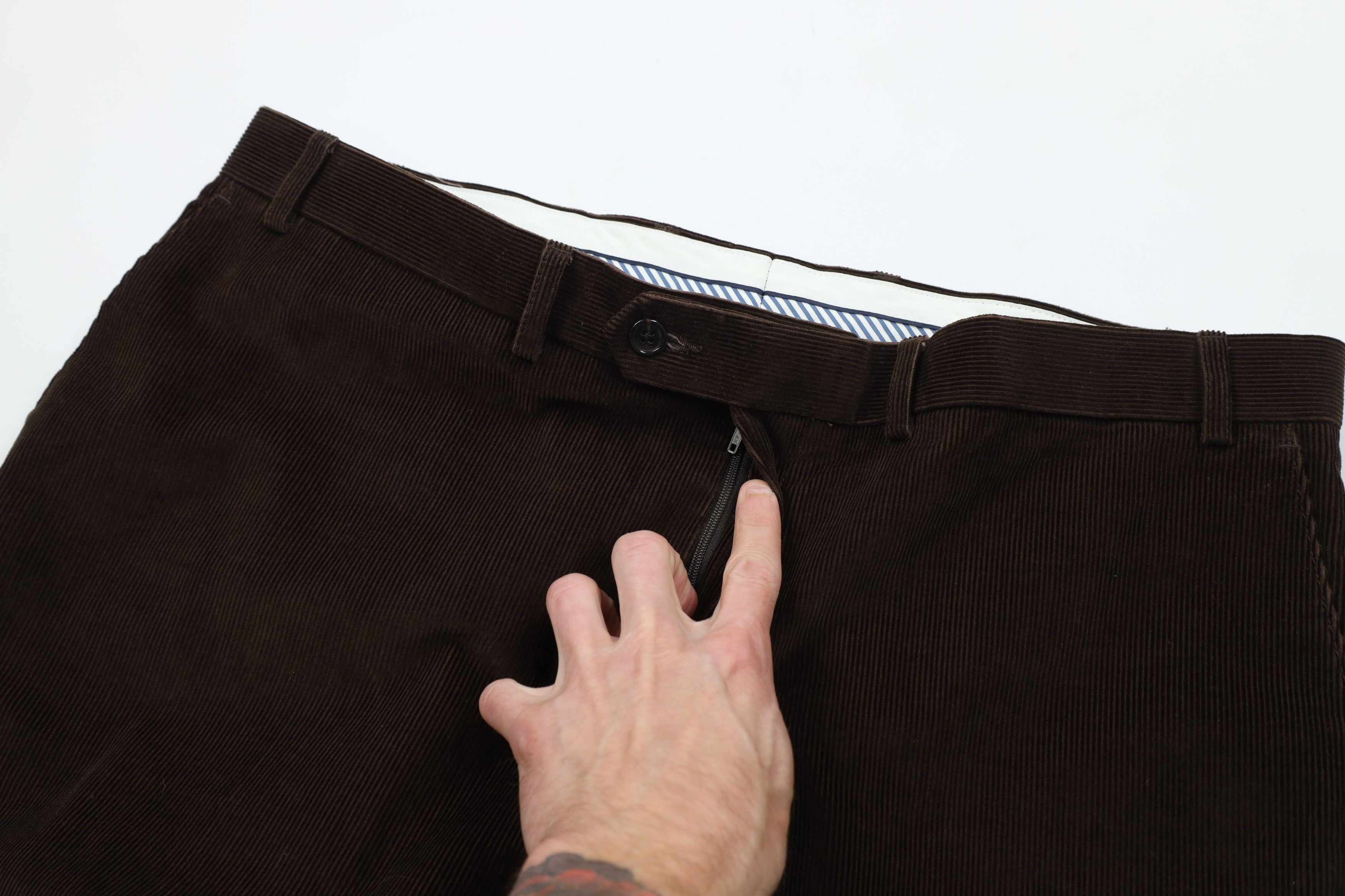 Ralph Lauren Vintage Ralph Lauren Straight Leg Corduroy Chino Pants Brown Size US 38 / EU 54 - 6 Thumbnail