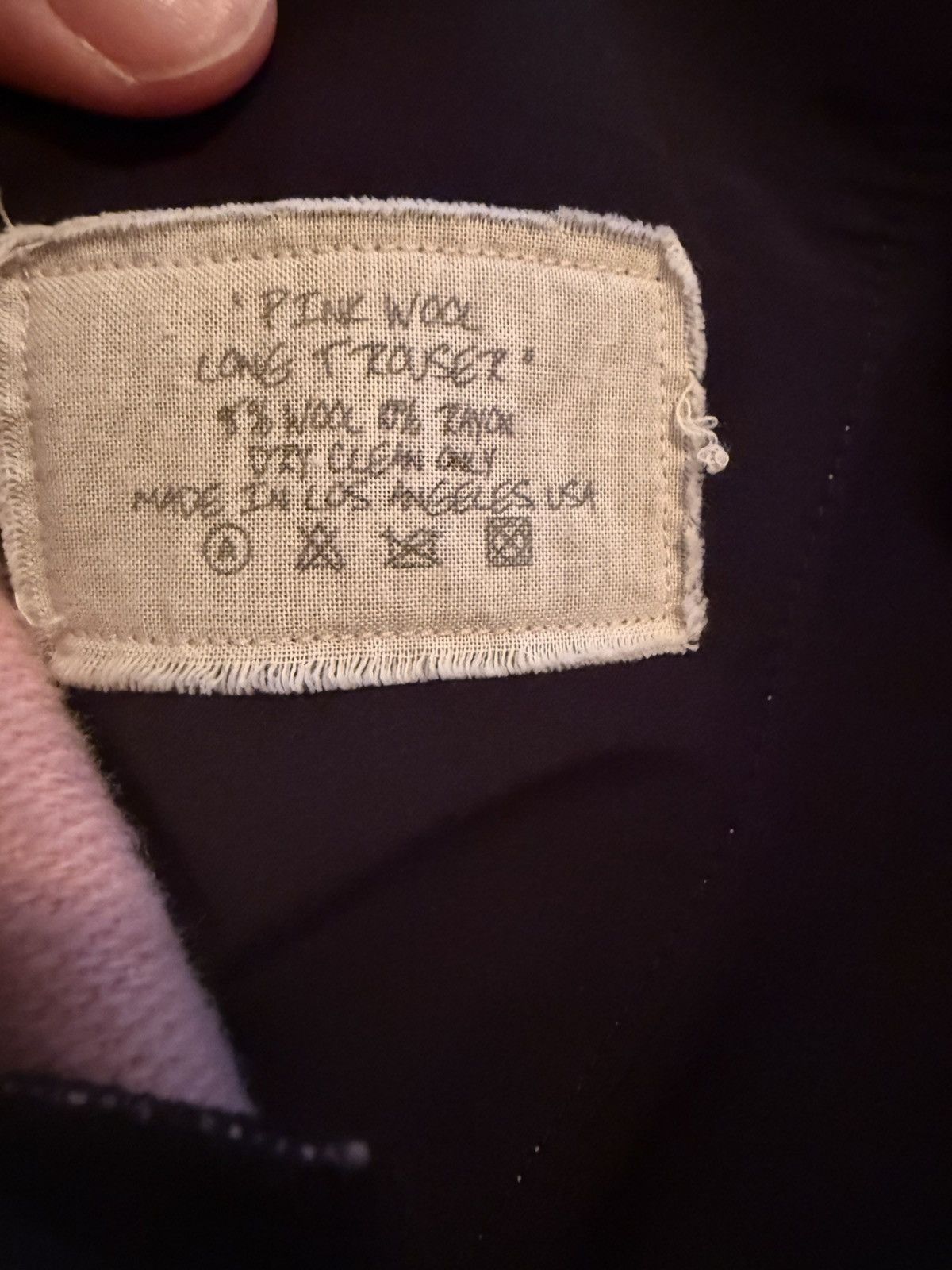 Greg Lauren *RARE* Greg Lauren Pink Wool Long Trouser (sz GL 5) Size US 38 / EU 54 - 6 Thumbnail