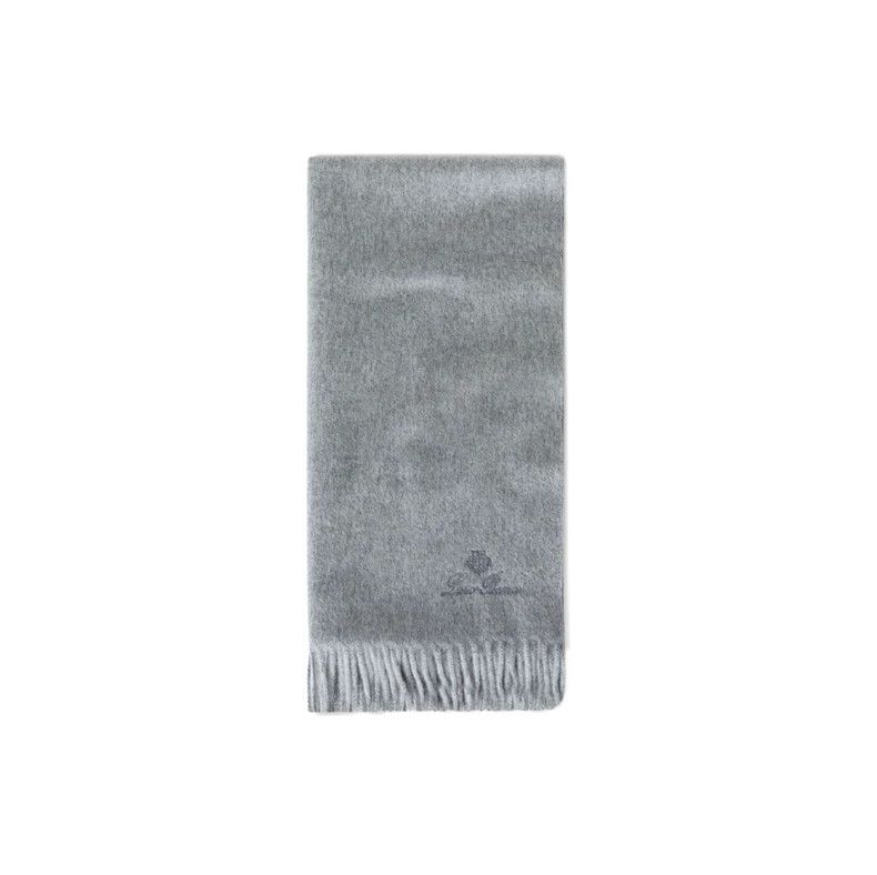 Loro Piana LORO PIANA size175*43cm Gray embroidered tassel decorations Size ONE SIZE - 3 Thumbnail