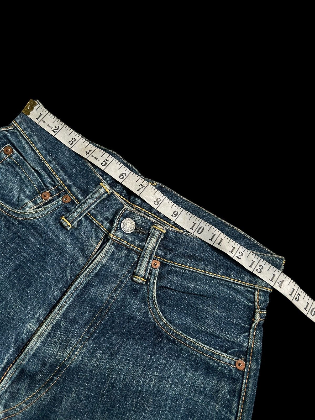 Japanese Brand × Kapital × Vintage Vintage EVIS Selvedge Distressed Short Denim Jeans Size US 28 / EU 44 - 15 Thumbnail