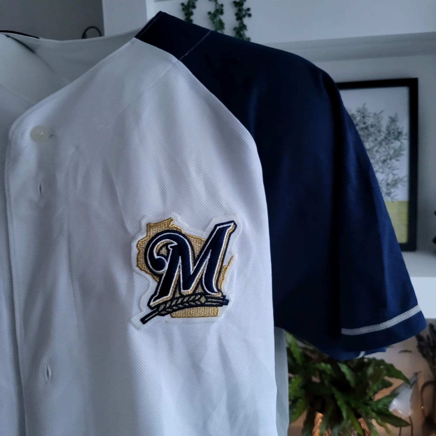 Vintage Milwaukee Brewers Majestic Ryan Braun #8 T-Shirt XL Mens Multicoloured Size US XL / EU 56 / 4 - 4 Thumbnail