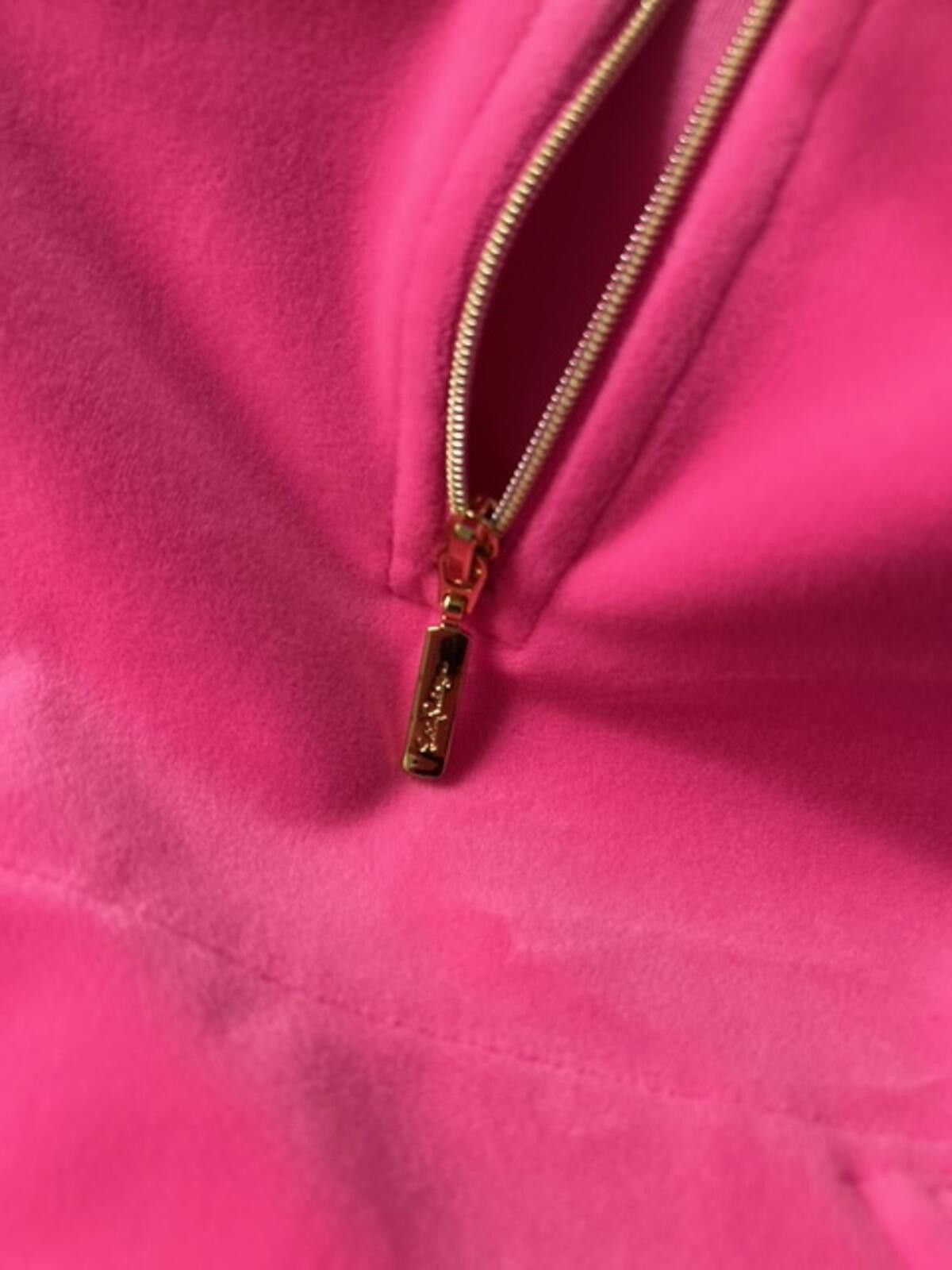Other Lilly Pulitzer Girl's Pink Fleece Pullover Half Zip Small Size S / US 4 / IT 40 - 3 Thumbnail