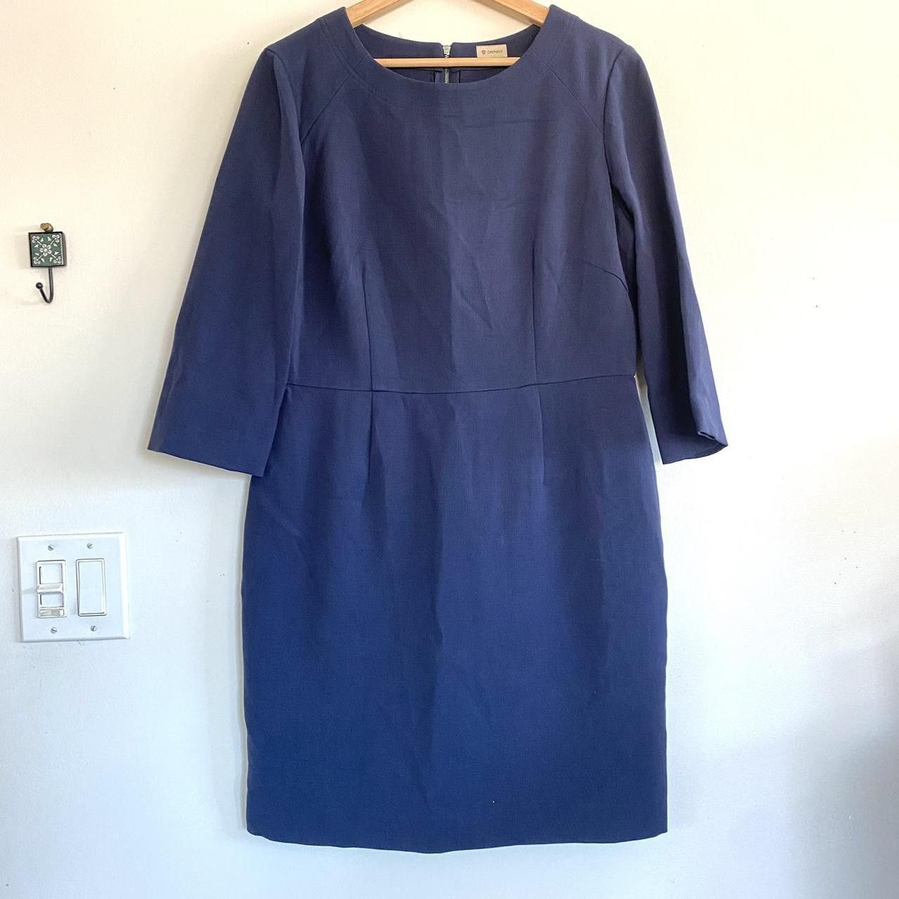 Cremieux CREMIEUX NAVY BLUE MIDI DRESS WOMENS SIZE 14 Size XL / US 12-14 / IT 48-50 - 4 Thumbnail