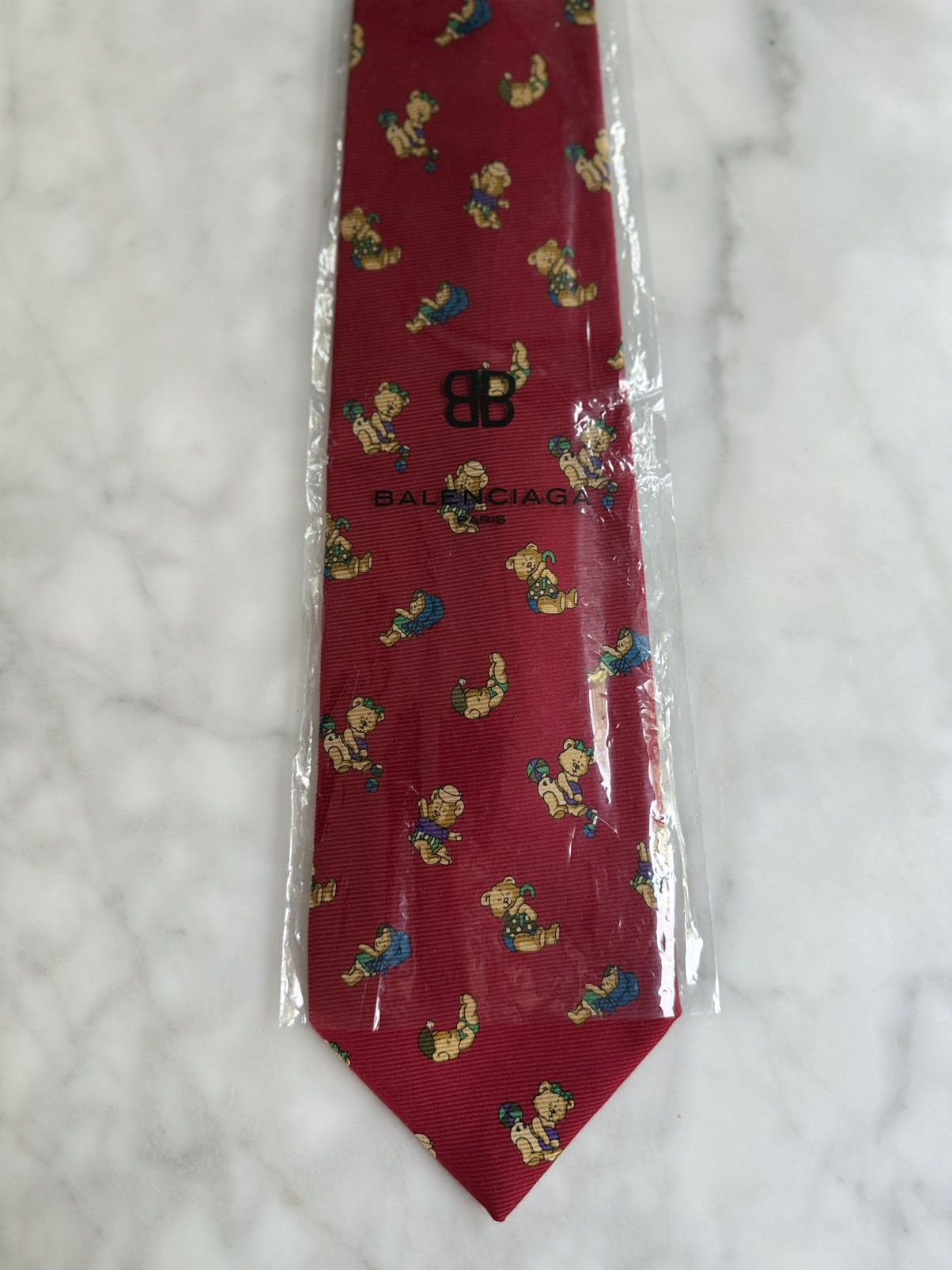 Balenciaga Balenciaga Teddy Bear Tie DEADSTOCK Original Plastic Vintage Size ONE SIZE - 2 Thumbnail