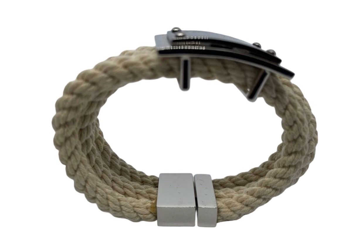 Dolce & Gabbana Dolce & Gabbana Archival Braided Rope Bracelet -Cream/Silver Size ONE SIZE - 5 Thumbnail