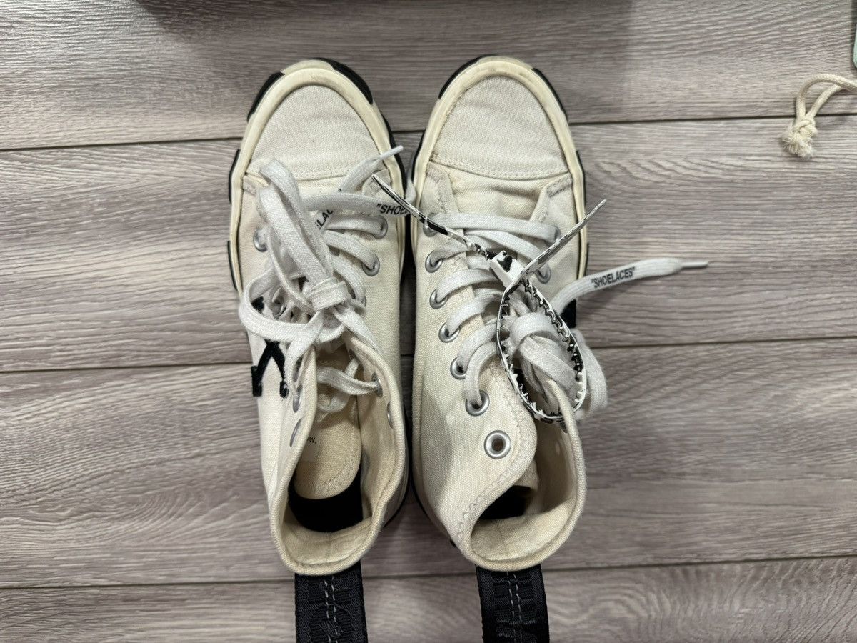 Off-White OFF-WHITE Mid Vulcanized Canvas Arrow Sneakers Size US 7 / IT 37 - 3 Thumbnail
