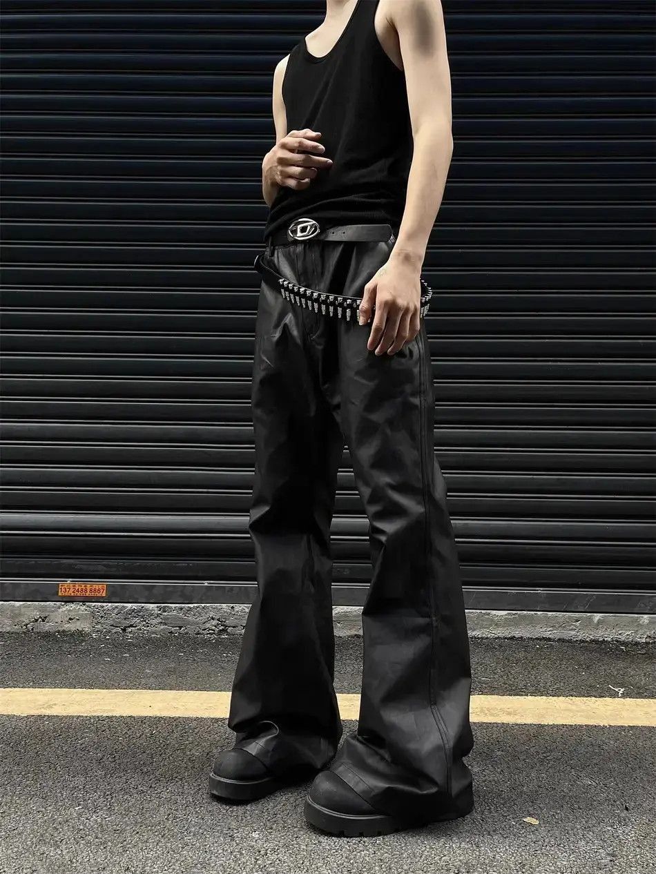 Japanese Brand Retro solid leather casual pants Size US 30 / EU 46 - 5 Thumbnail