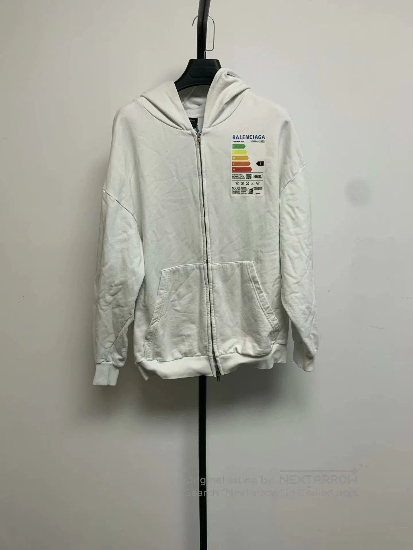 Balenciaga Balenciaga Solid Letter Print Zip Hoodie Women. Size XS / US 0-2 / IT 36-38 - 1 Thumbnail