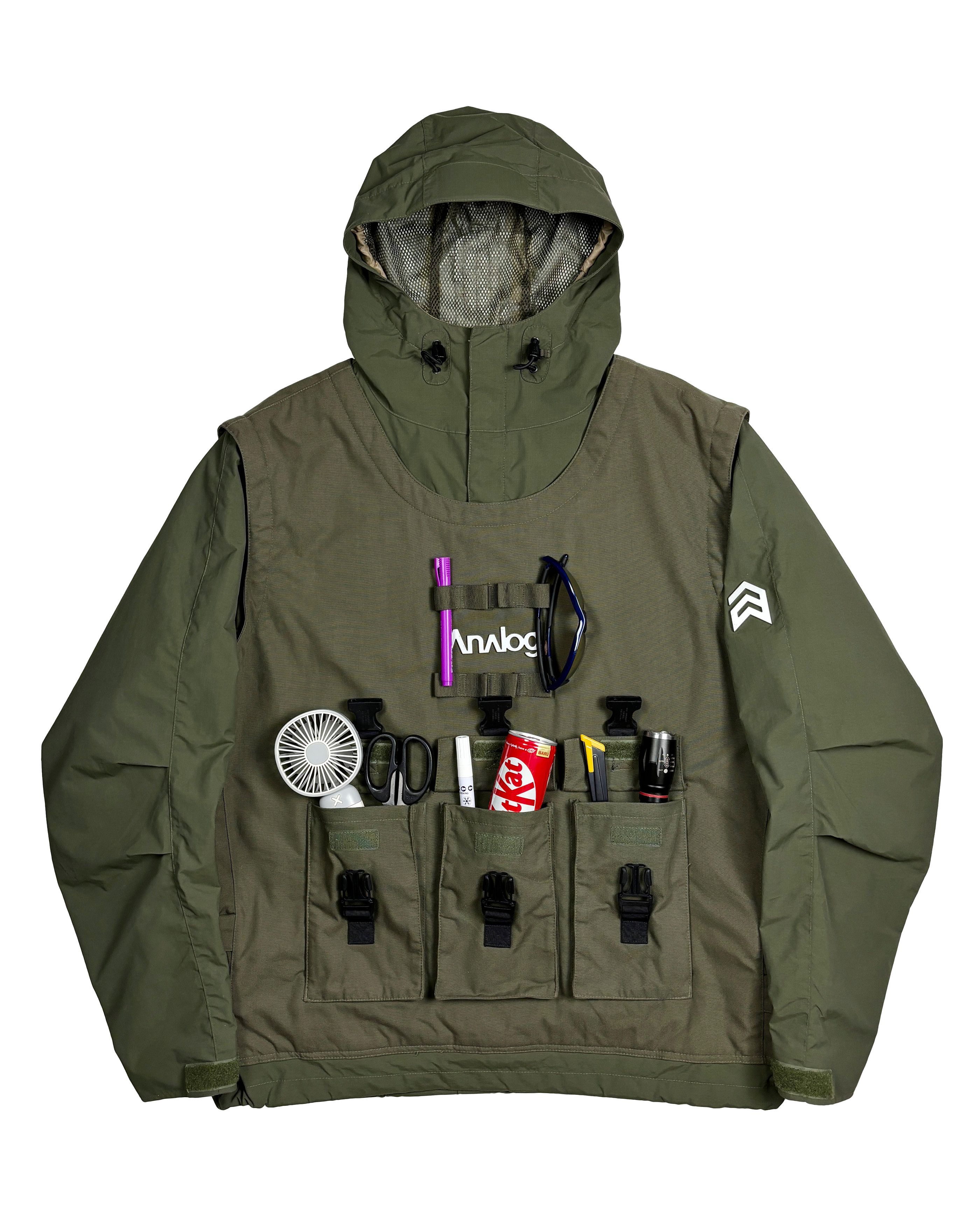 Analog 2003 Analog MD Cargo Tactical Vest Magnetic Closure Jacket Size US M / EU 48-50 / 2 - 8 Thumbnail