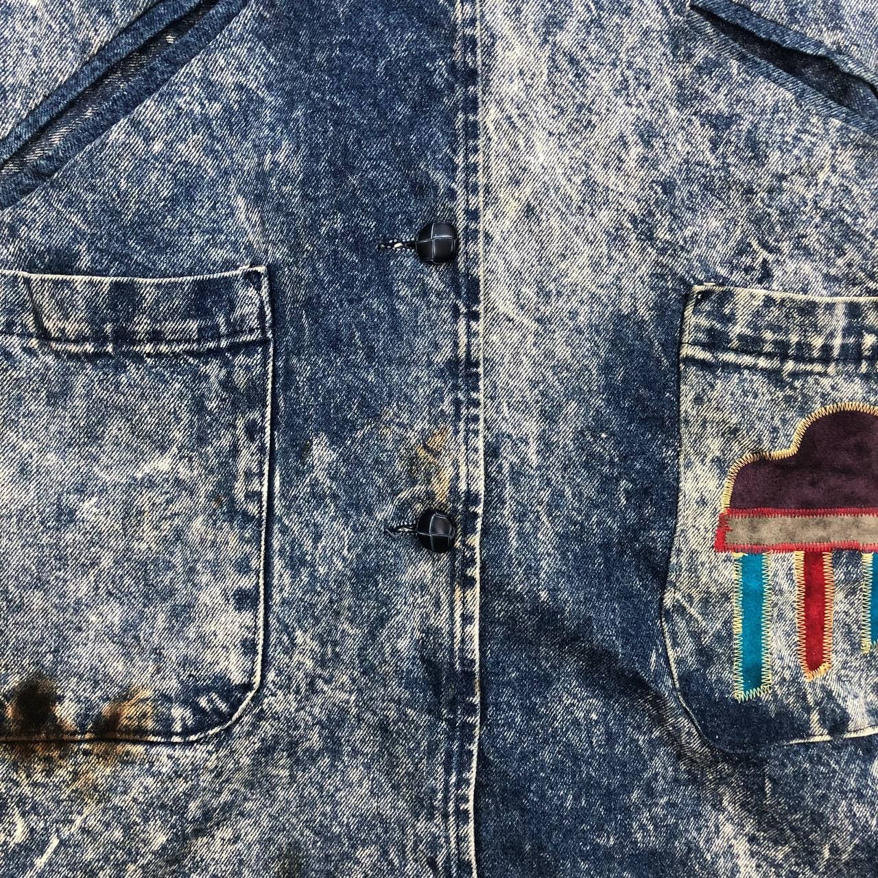Vintage Vistas de Santa fe by Pioneer Wear Suede Appliqué Hawk Denim Size M / US 6-8 / IT 42-44 - 21 Thumbnail