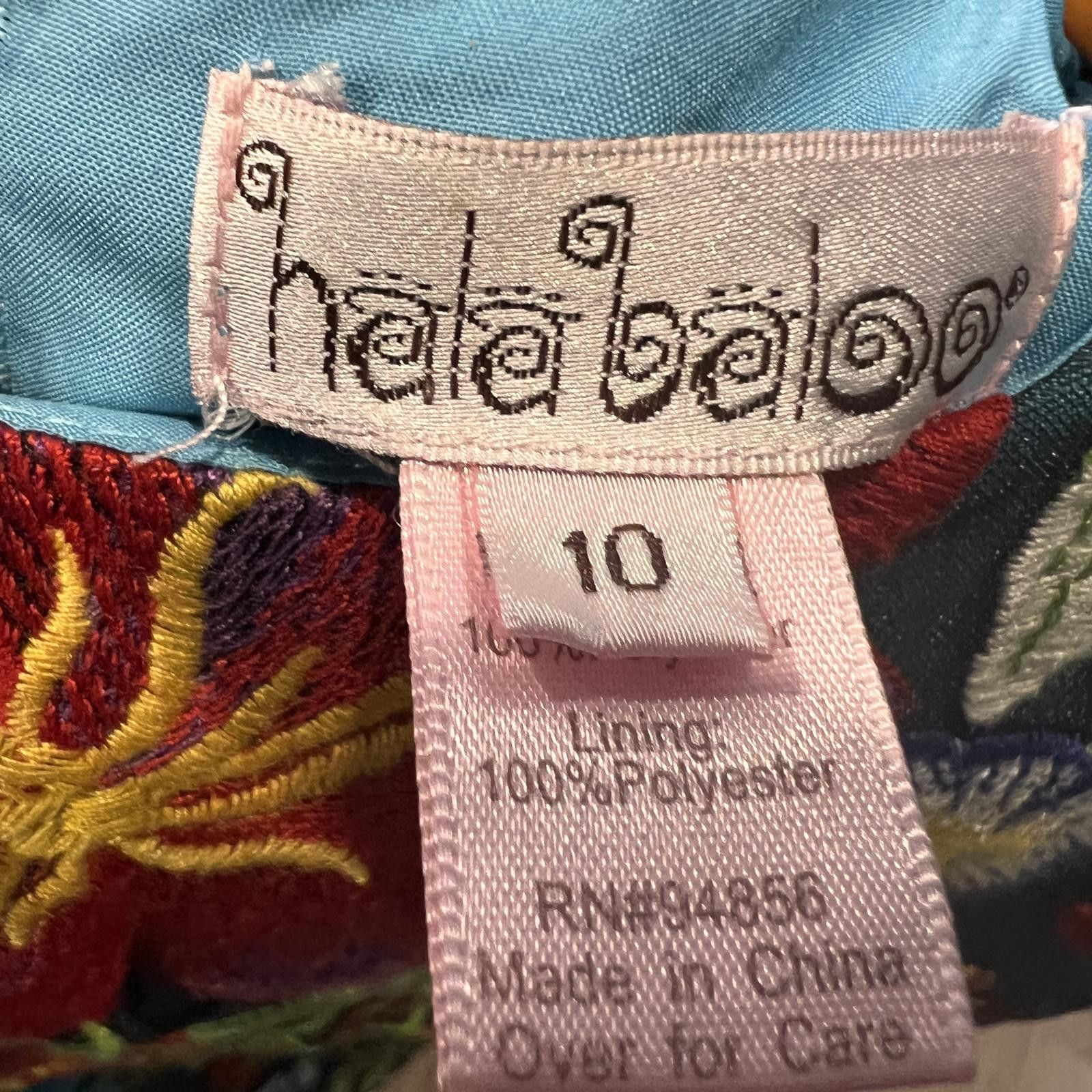 Other Hale Bob Embroidered Floral Dress Size 10 Size L / US 10 / IT 46 - 3 Thumbnail