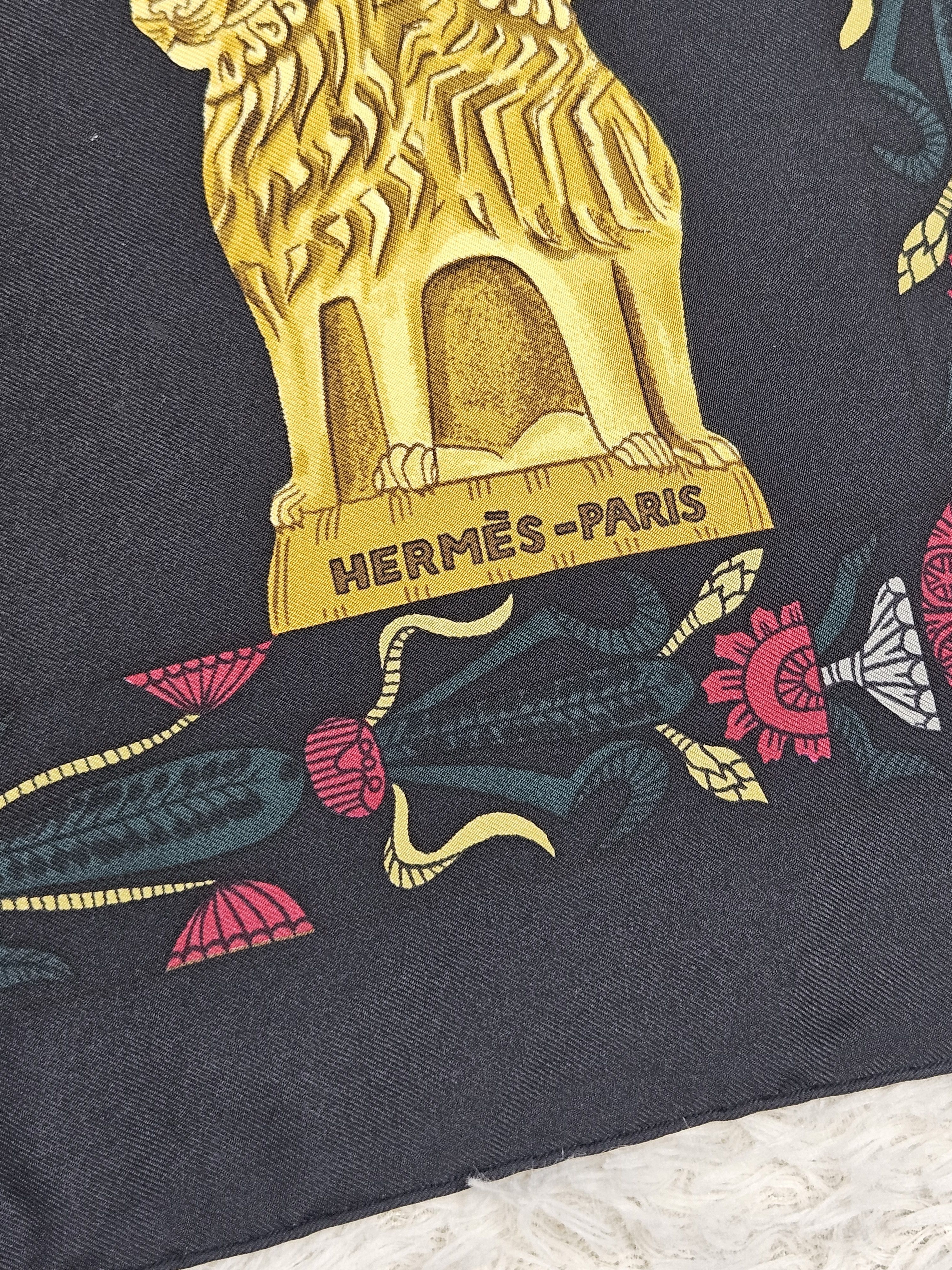 Hermes Hermes Torana by Annie Faivre Silk Scarf Size ONE SIZE - 4 Thumbnail
