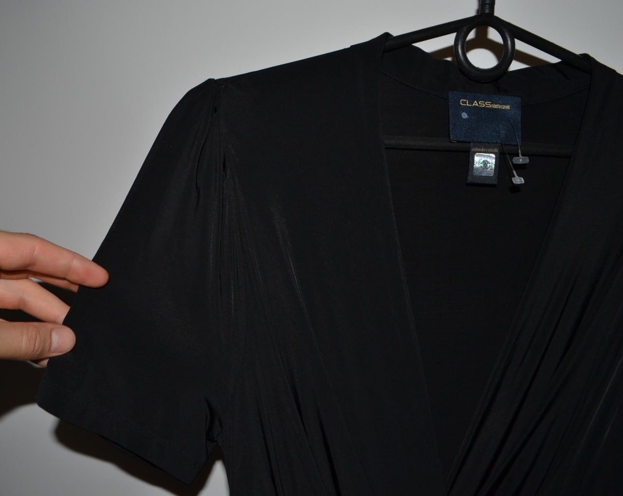 Roberto Cavalli Ladies CLASS roberto cavalli Classic Evening Dress in Black Size L / US 10 / IT 46 - 7 Thumbnail