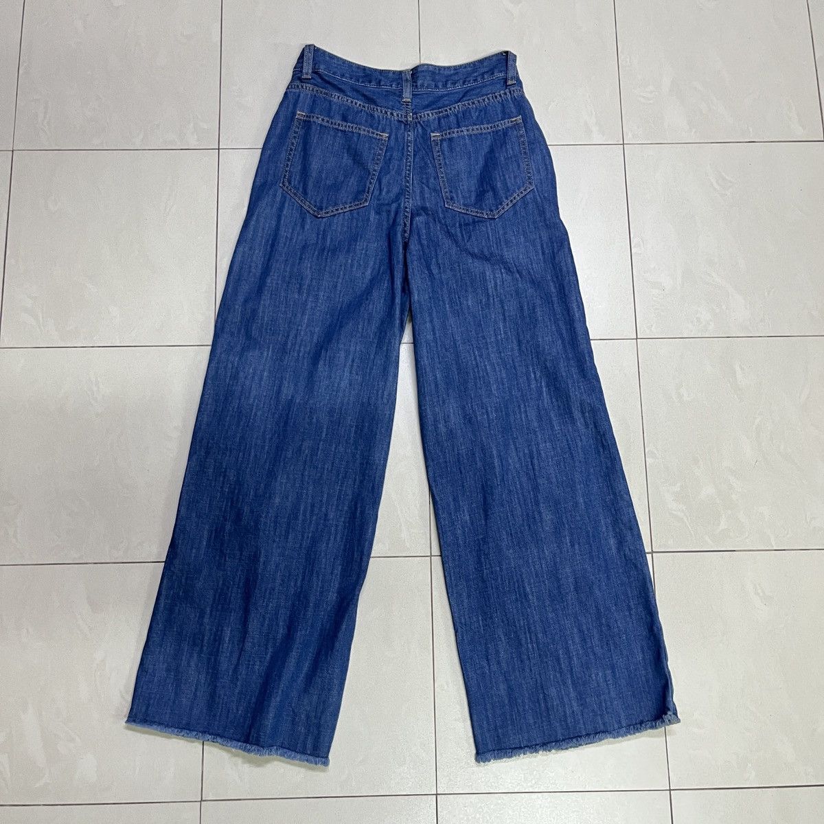 GU × Japanese Brand GU Pleated Baggy Jeans Size 27" / US 4 / IT 40 - 11 Thumbnail