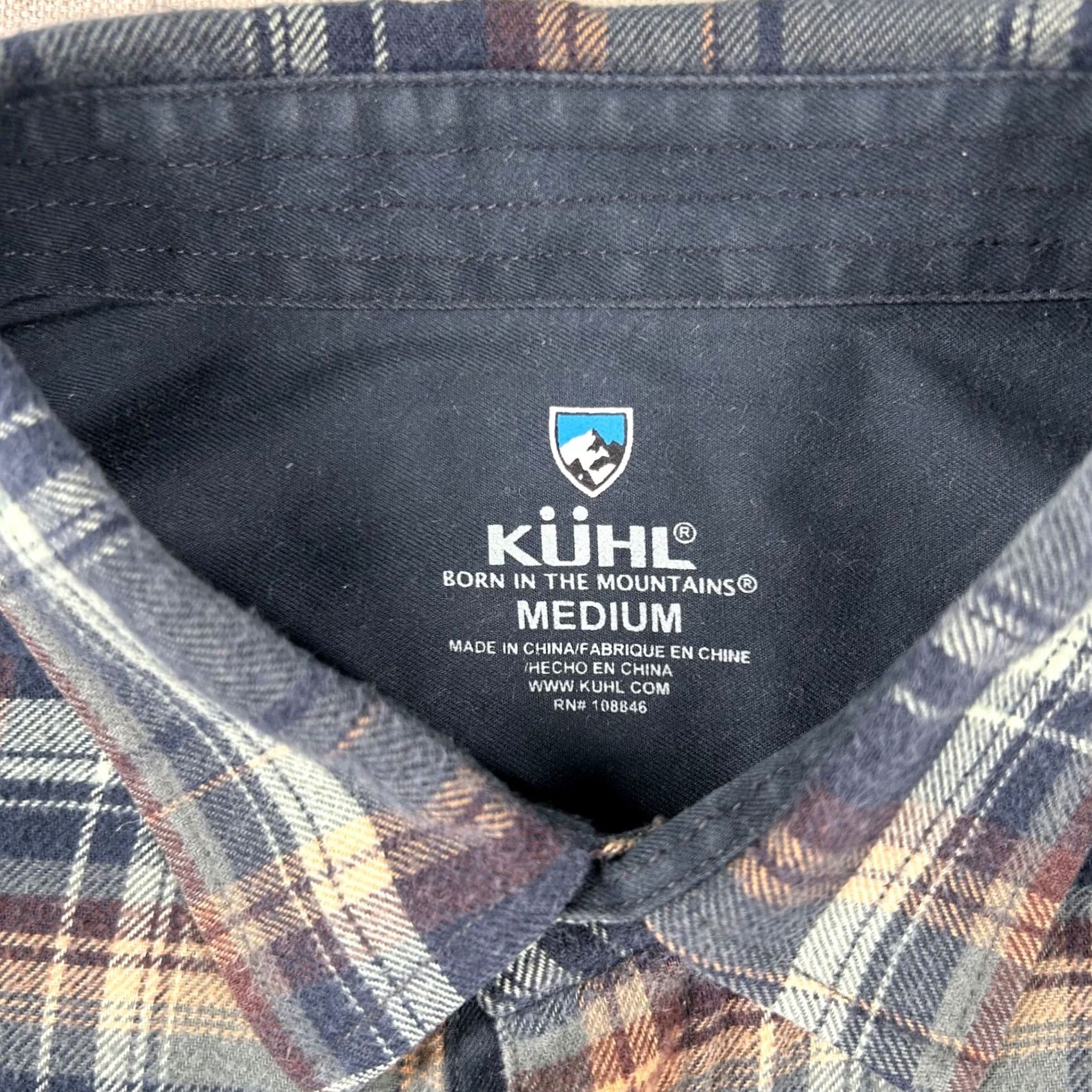 Vintage Kuhl Shirt Mens M Light Weight Flannel Plaid Button-Up Tencel Lyocell Cotton Outdoor Hiking Collection Size US M / EU 48-50 / 2 - 3 Thumbnail