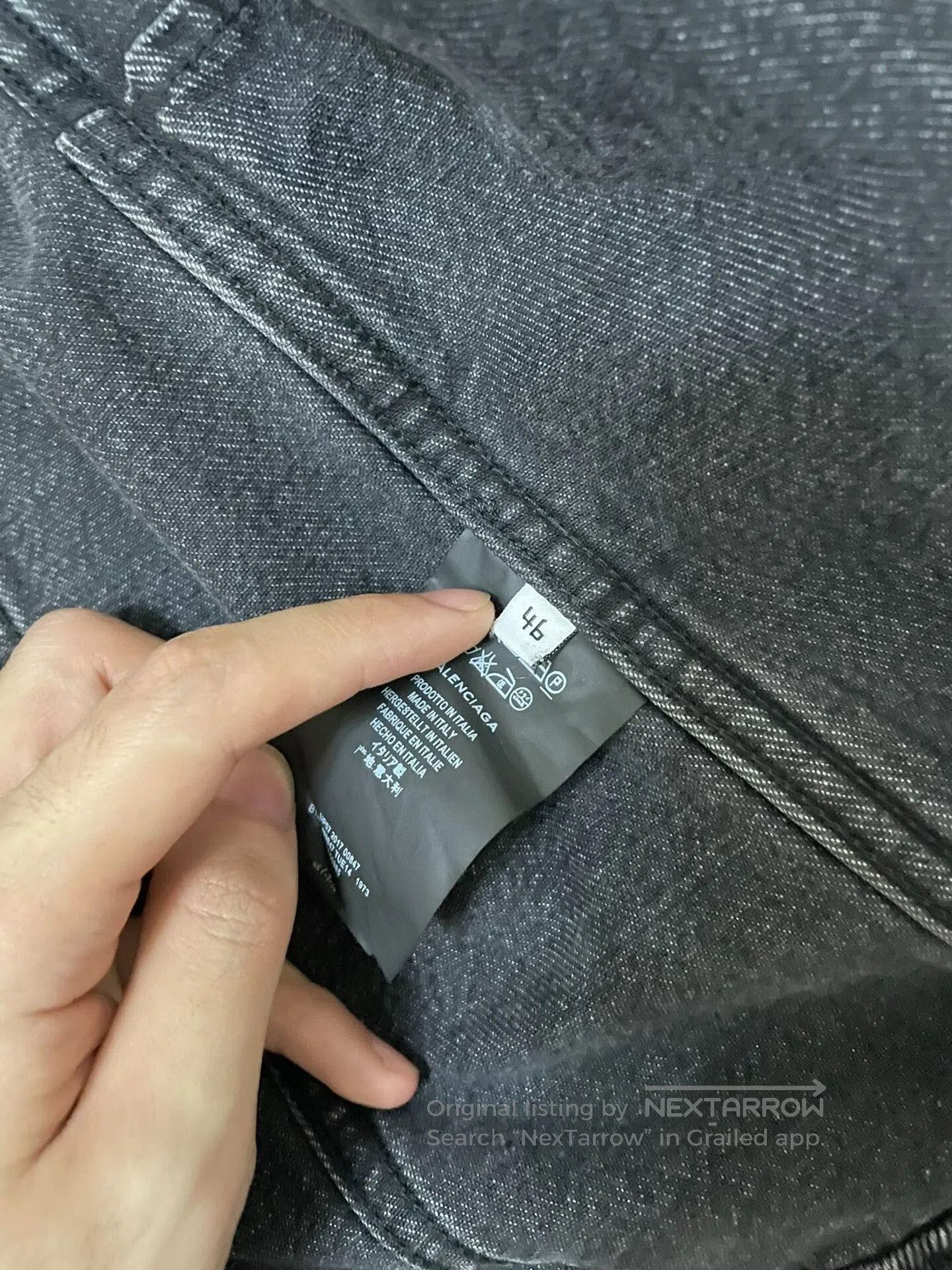 Balenciaga Balenciaga Black Sinners Denim Jacket. Size US S / EU 44-46 / 1 - 5 Thumbnail