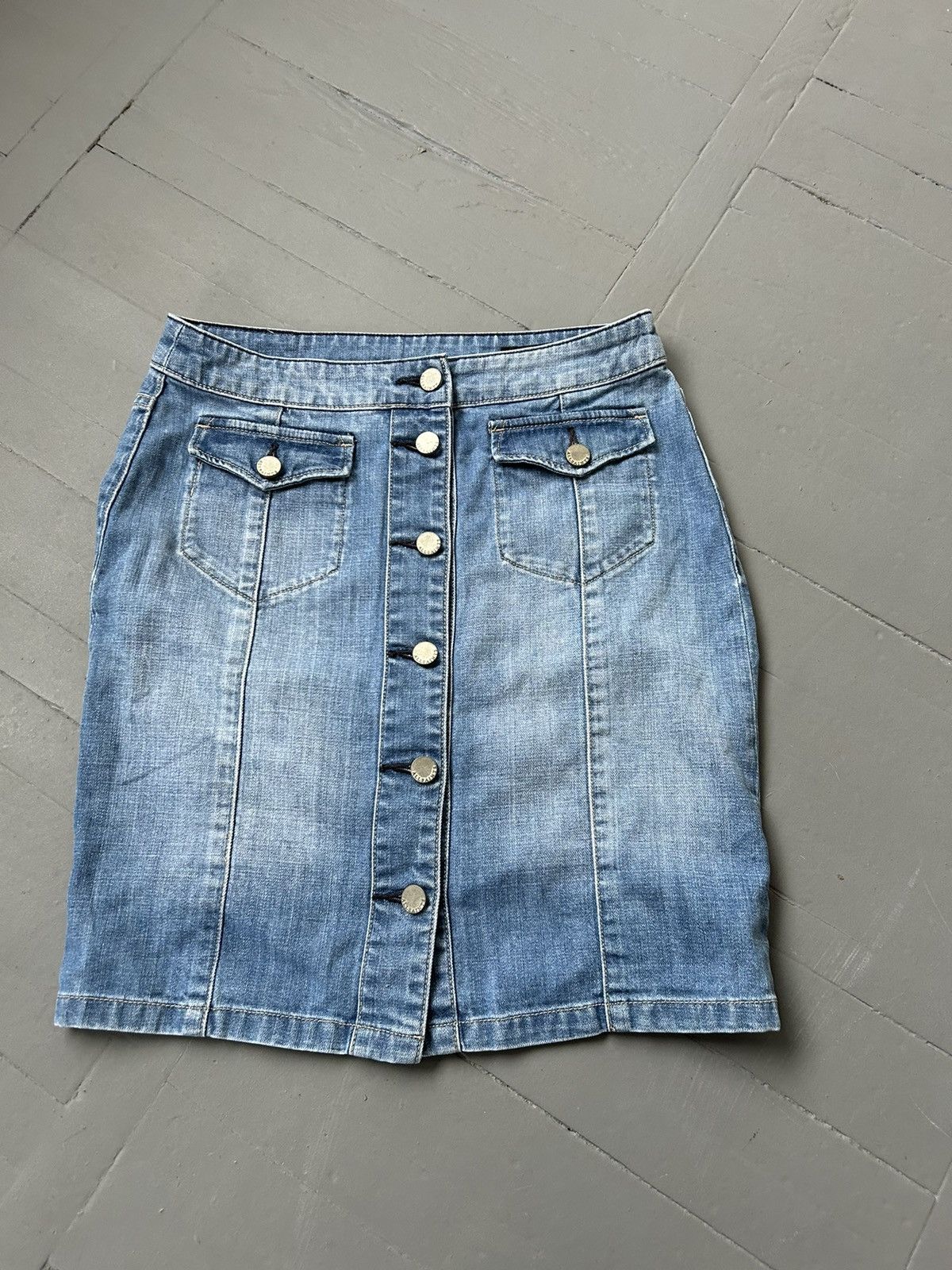 Allsaints All saints denim mini skirt Size 27" / US 4 / IT 40 - 1 Thumbnail