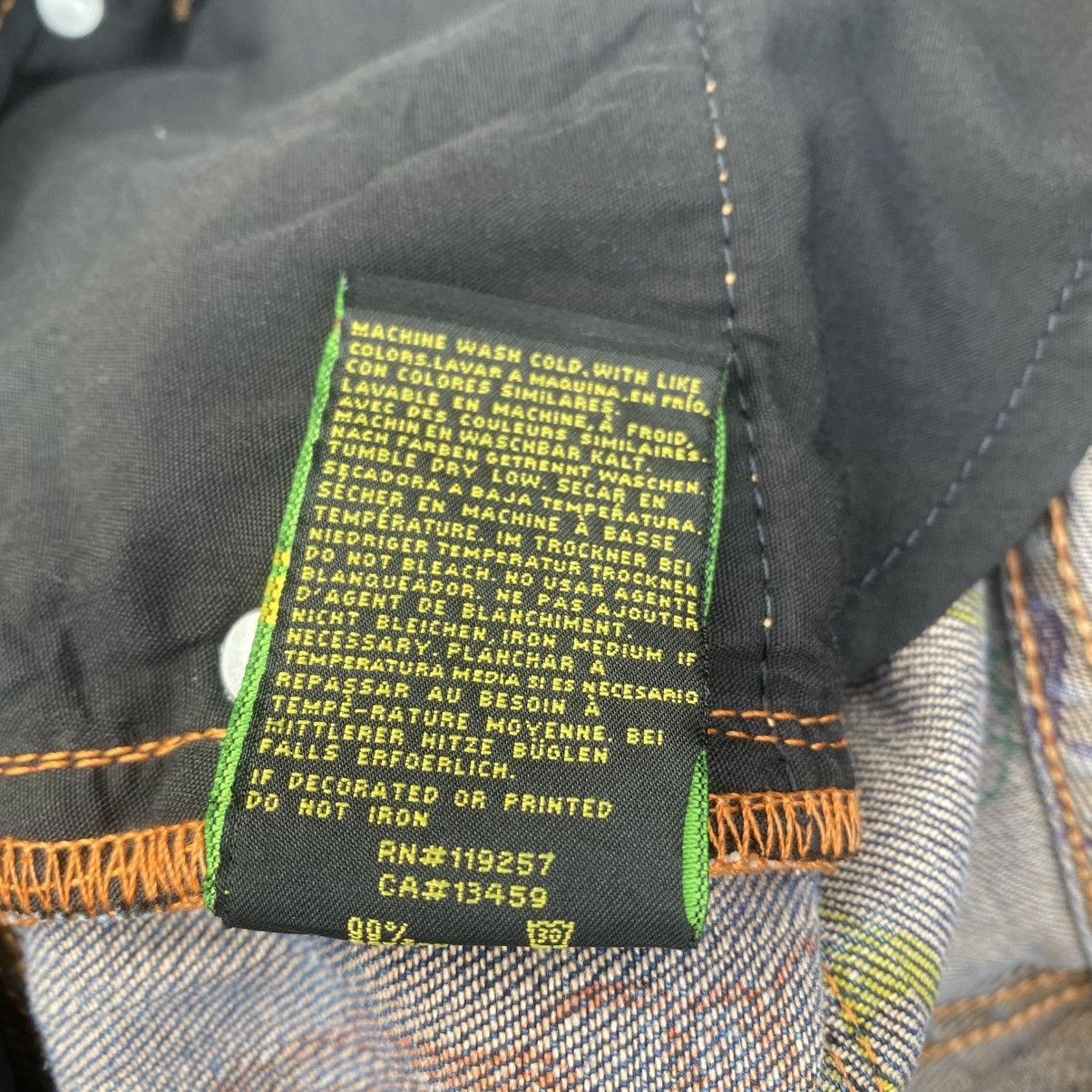 Christian Audigier Rare CHRISTIAN AUDIGIER Skull Tatoo Diamond Jeans Size US 28 / EU 44 - 13 Thumbnail