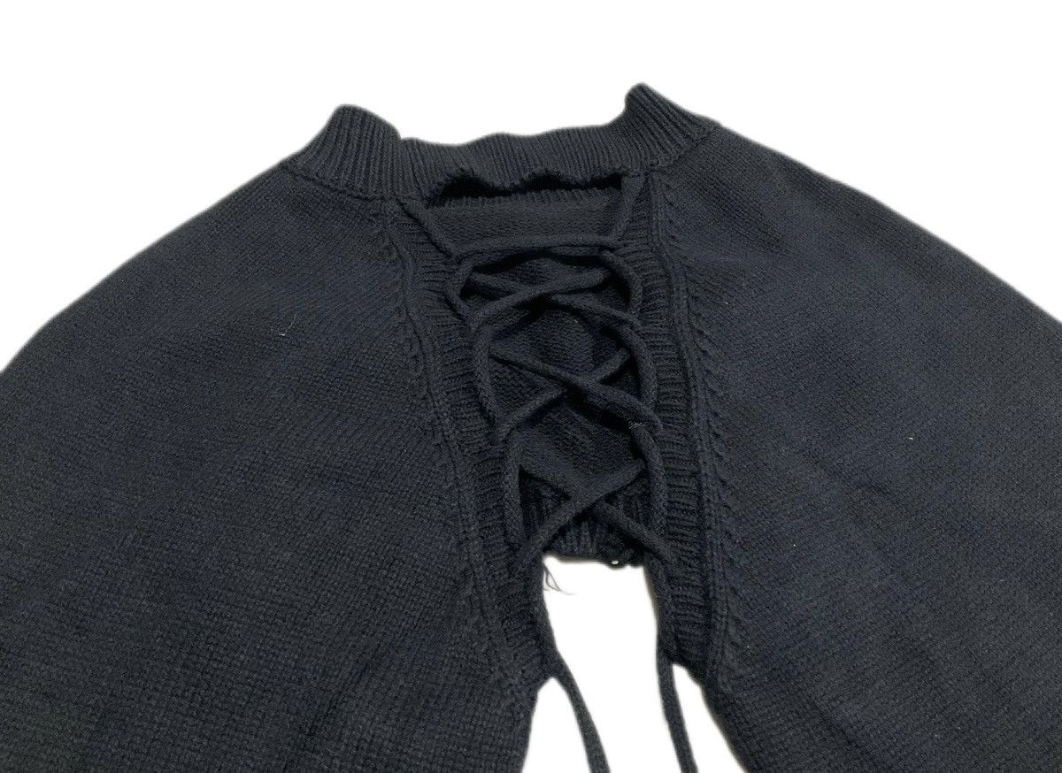 Hysteric Glamour × If Six Was Nine × Seditionaries 🔥Sick Y2K Emoda Laces Up Half Cropped Sweater Goth Punk Size US M / EU 48-50 / 2 - 4 Thumbnail