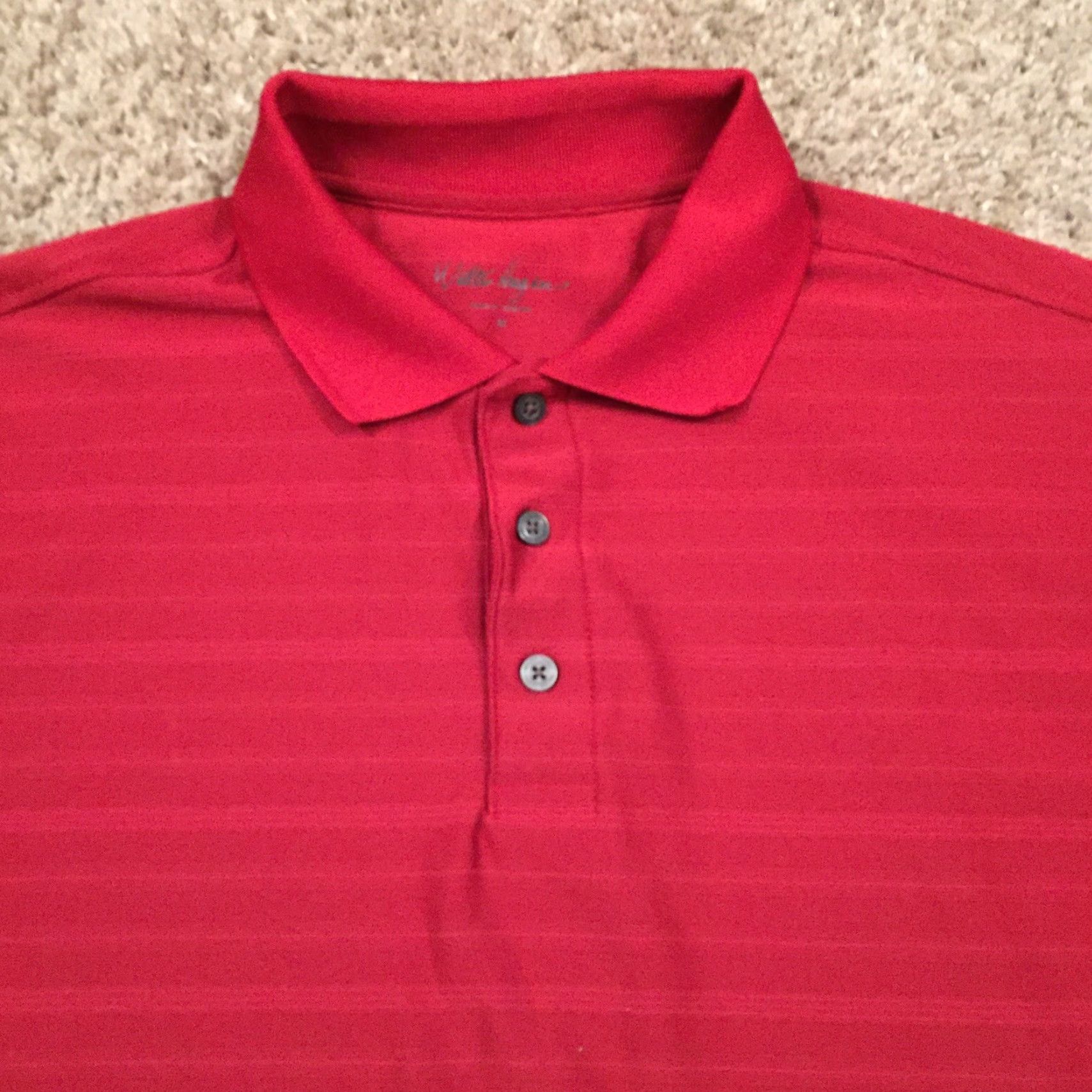 Vintage Walter Hagen Polo Shirt Mens M Red Short Sleeve Striped Polo Size US M / EU 48-50 / 2 - 3 Thumbnail