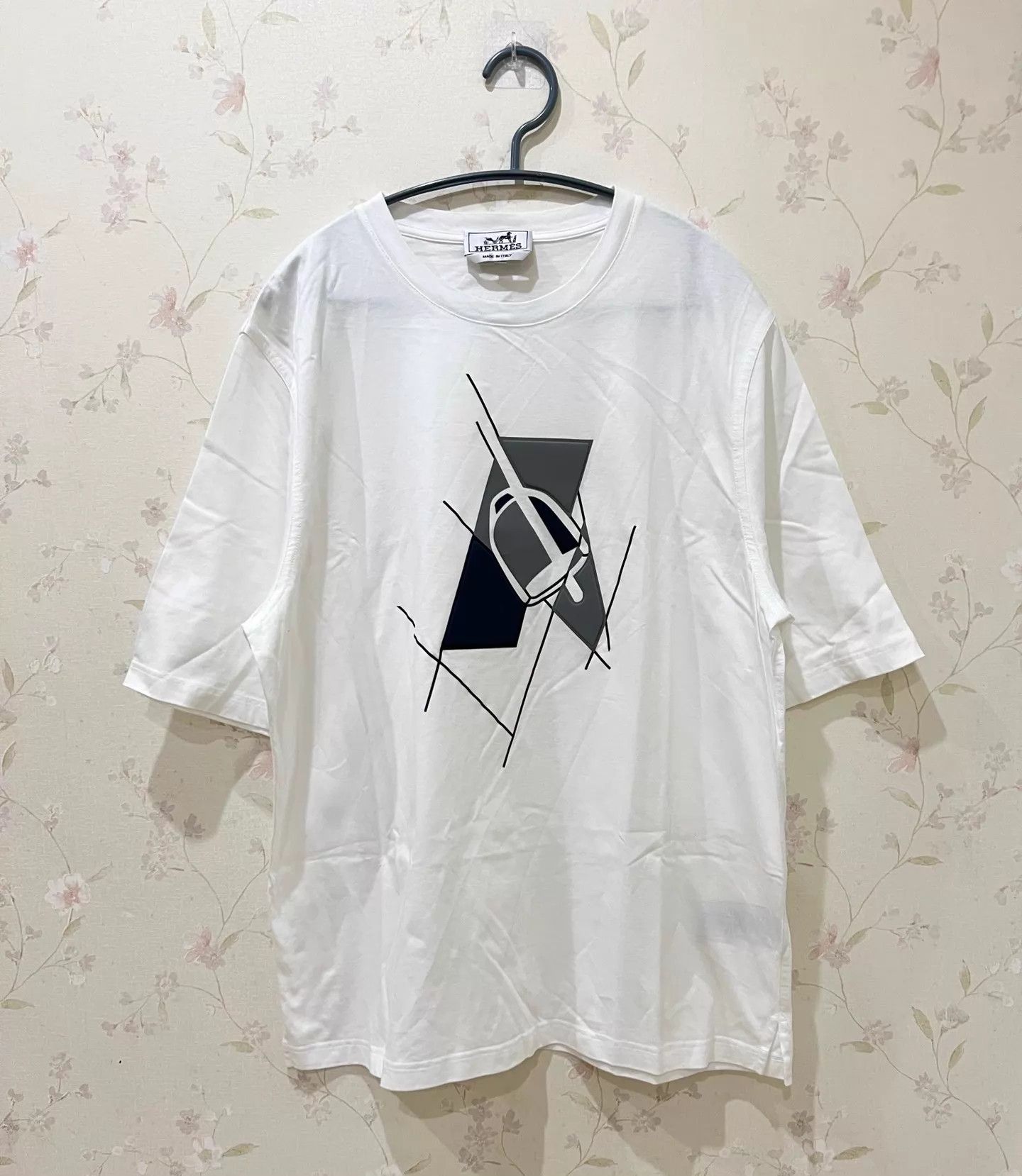 Hermes Hermes 3D Pony Logo White S Short Sleeve T-Shirt Size US S / EU 44-46 / 1 - 1 Thumbnail
