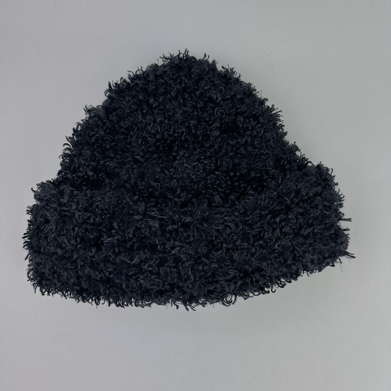Vintage Vintage Black Funky Knit Winter Beanie Size ONE SIZE - 2 Thumbnail