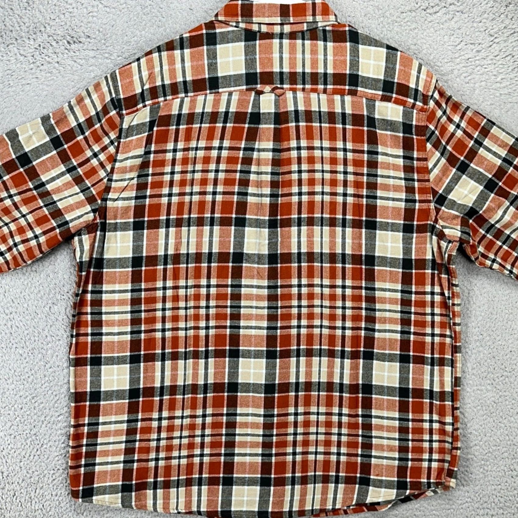 Eddie Bauer Eddie Bauer Mens Flannel Shirt 2XL Brown Gray Plaid Button Up Long Sleeve NEW Size US XXL / EU 58 / 5 - 3 Thumbnail
