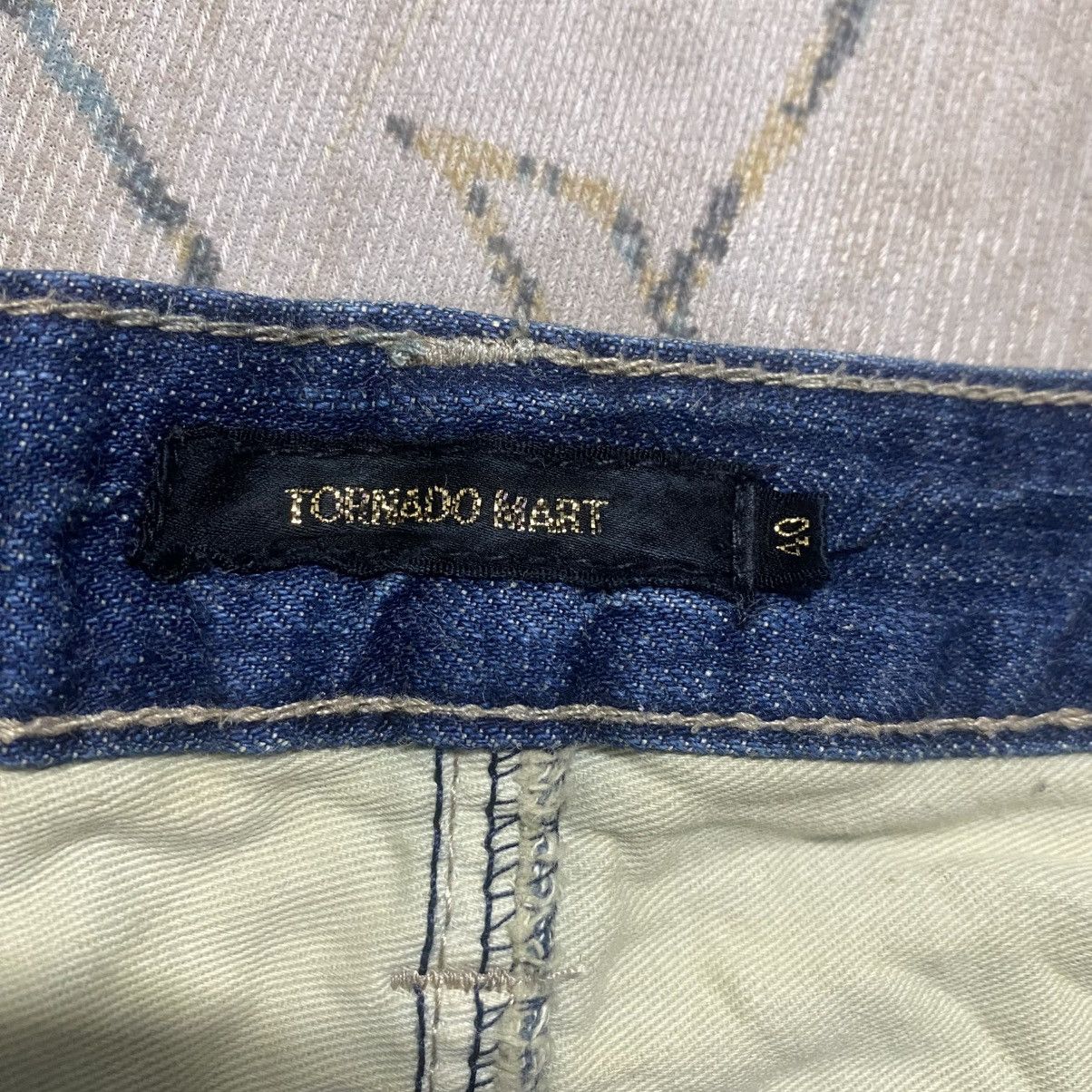 Tornado Mart Vintage Tornado Mart Spiral Cut Denim Flare Jeans Size 28" / US 6 / IT 42 - 20 Thumbnail