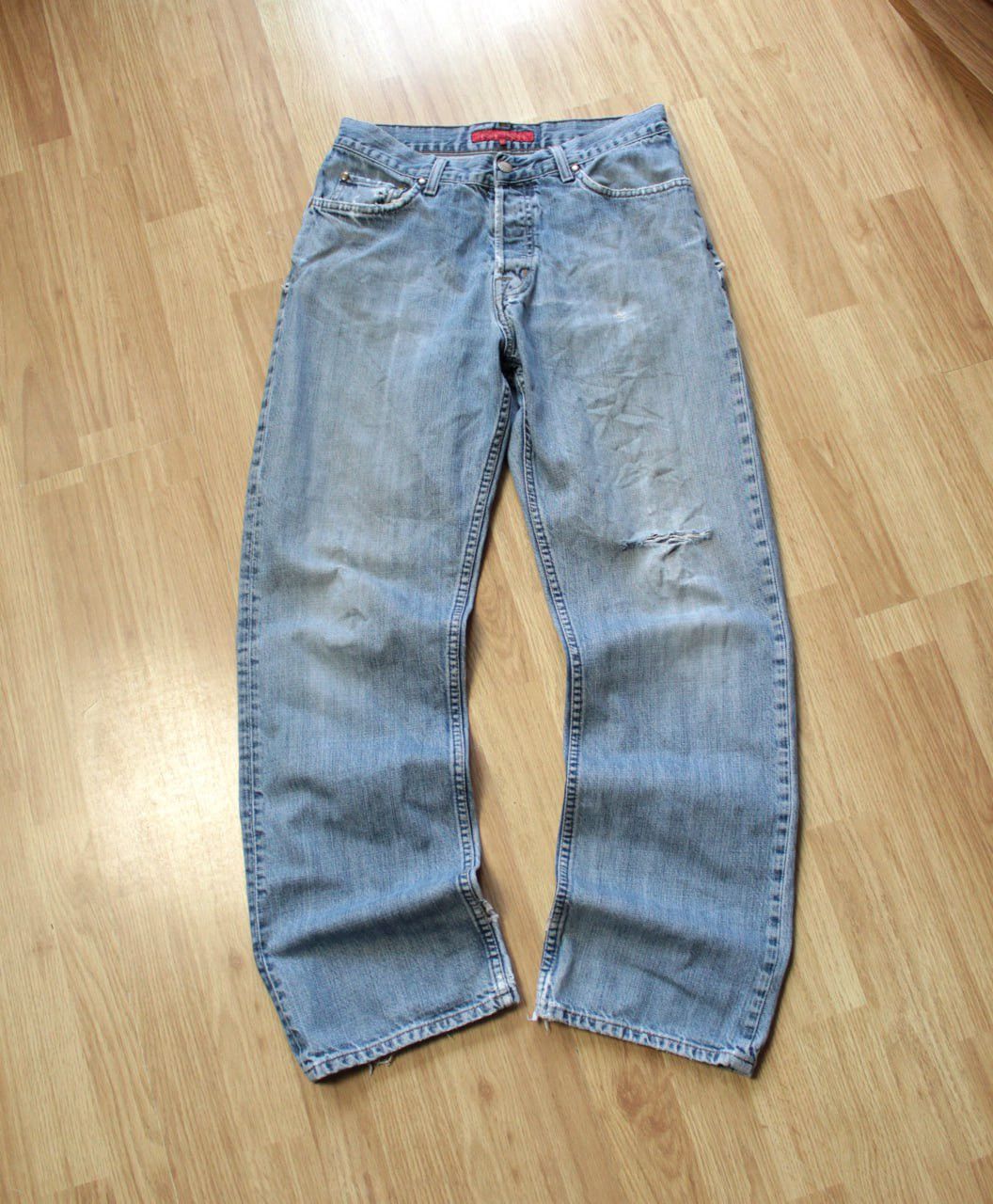 FCUK × French Connection 🔥 FCUK French Connection Distressed Denim Pants Jeans Y2K Size US 32 / EU 48 - 3 Thumbnail