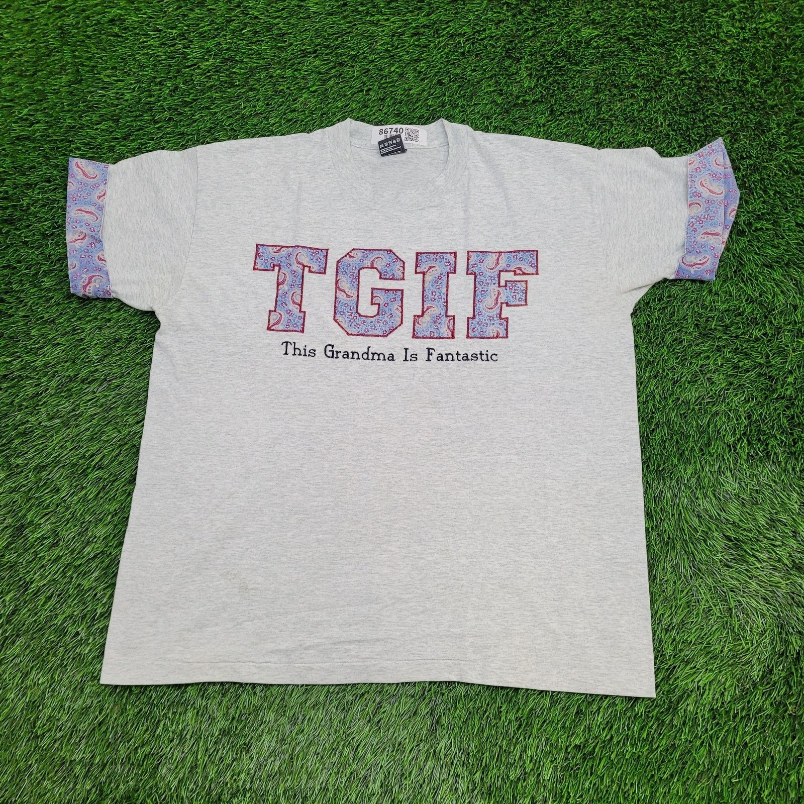 Fruit Of The Loom Vintage 80s TGIF "This Grandma Is Fantastic" Shirt Womens XL Size XL / US 12-14 / IT 48-50 - 1 Thumbnail
