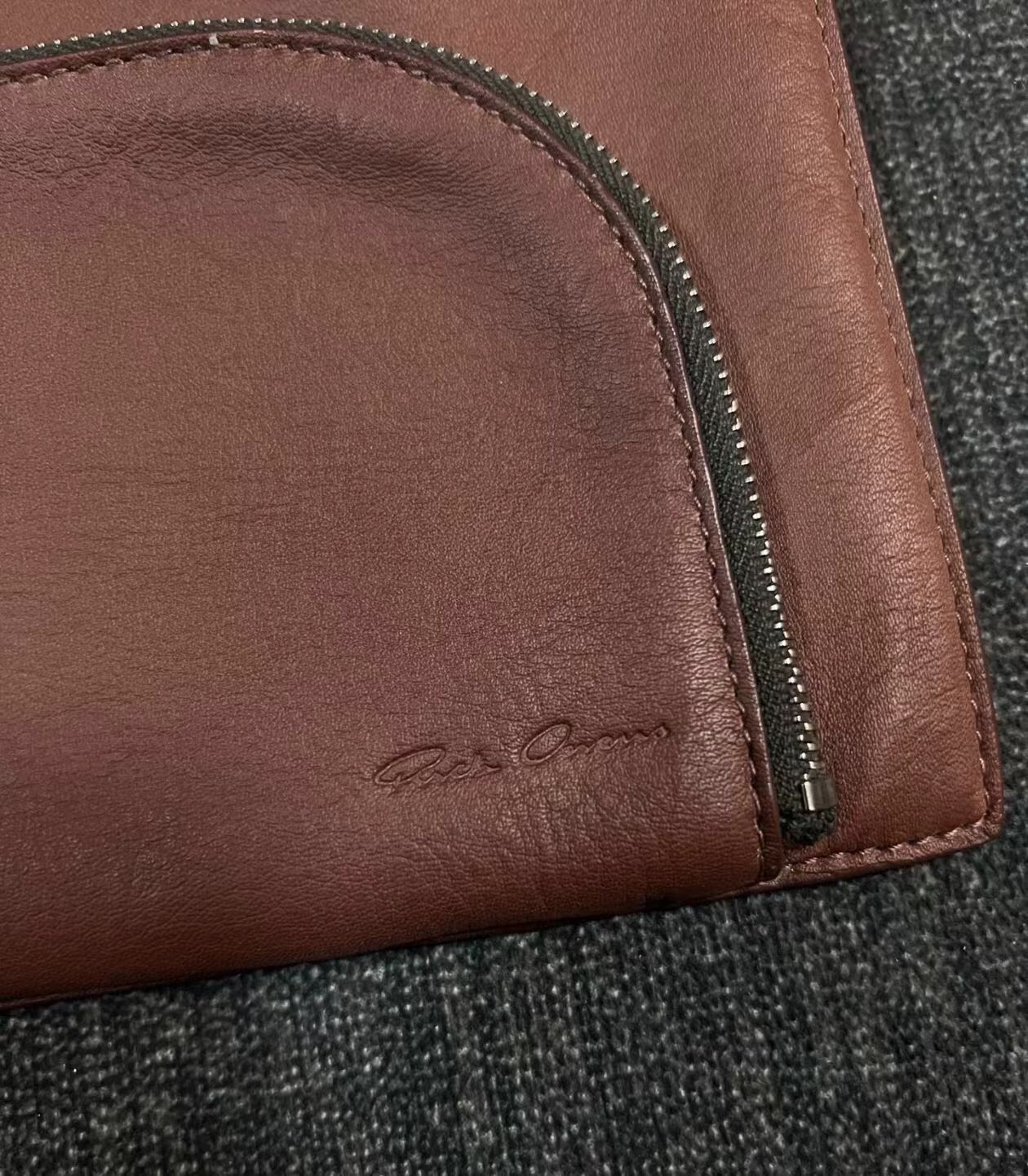Rick Owens Rick Owens RO Red Leather Crossbody Bag Shoulder Bag 2412- Size ONE SIZE - 8 Thumbnail
