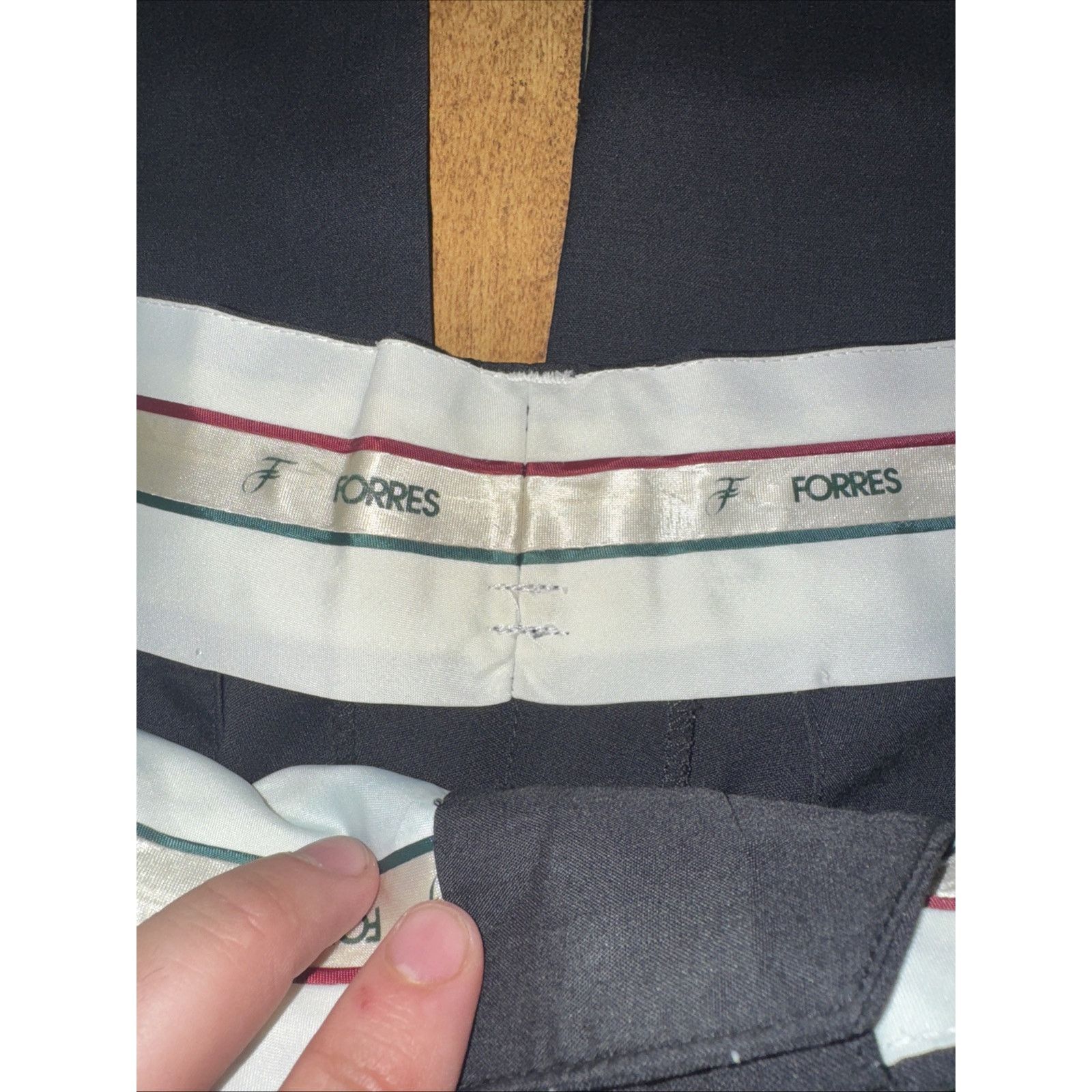 Vintage Forres Trouser Slacks Pants Black 32x30 Size US 32 / EU 48 - 3 Thumbnail