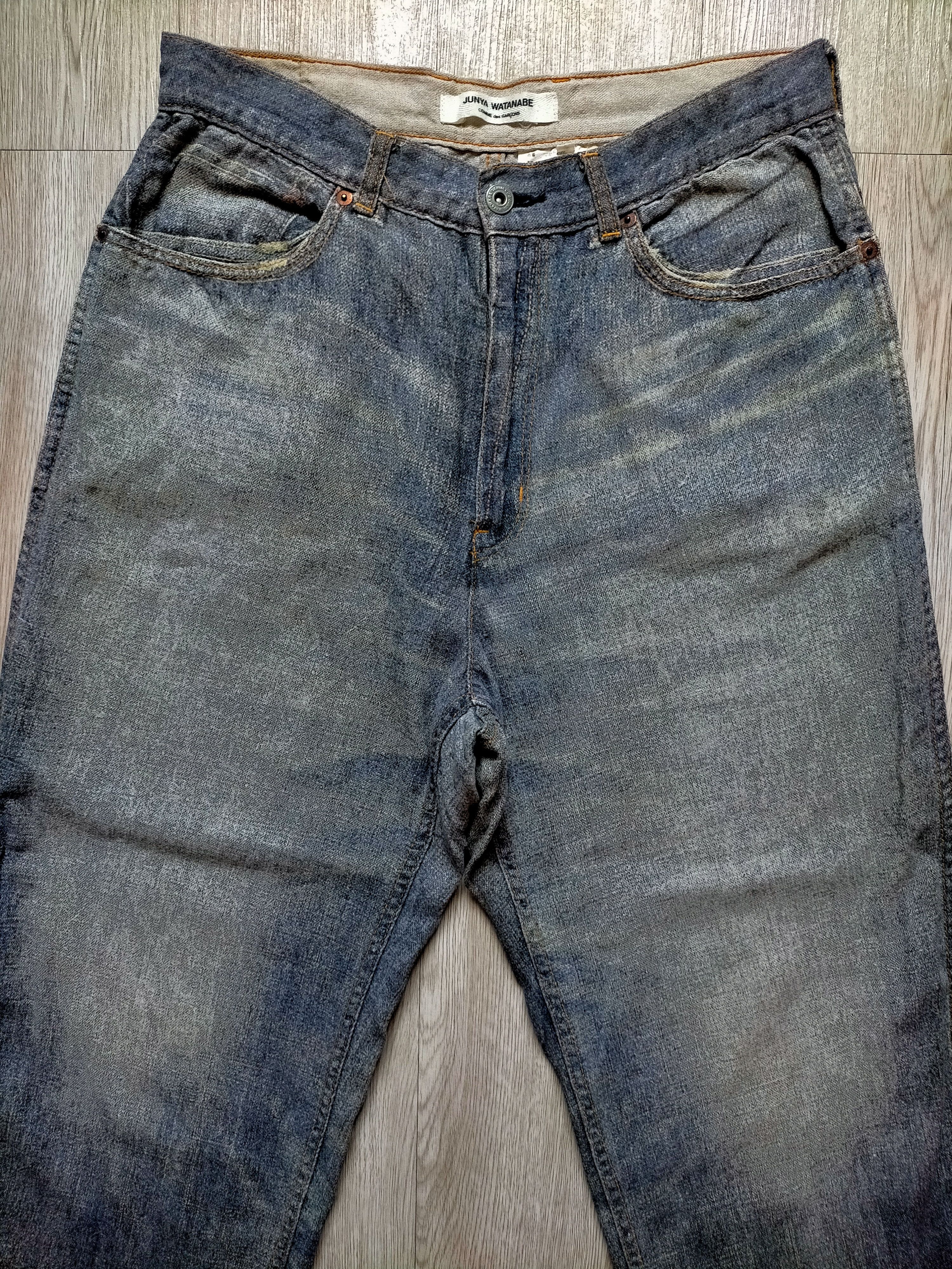 Junya Watanabe Junya Watanabe Comme des Garcons Wide Leg Baggy Denim Size US 31 - 3 Thumbnail