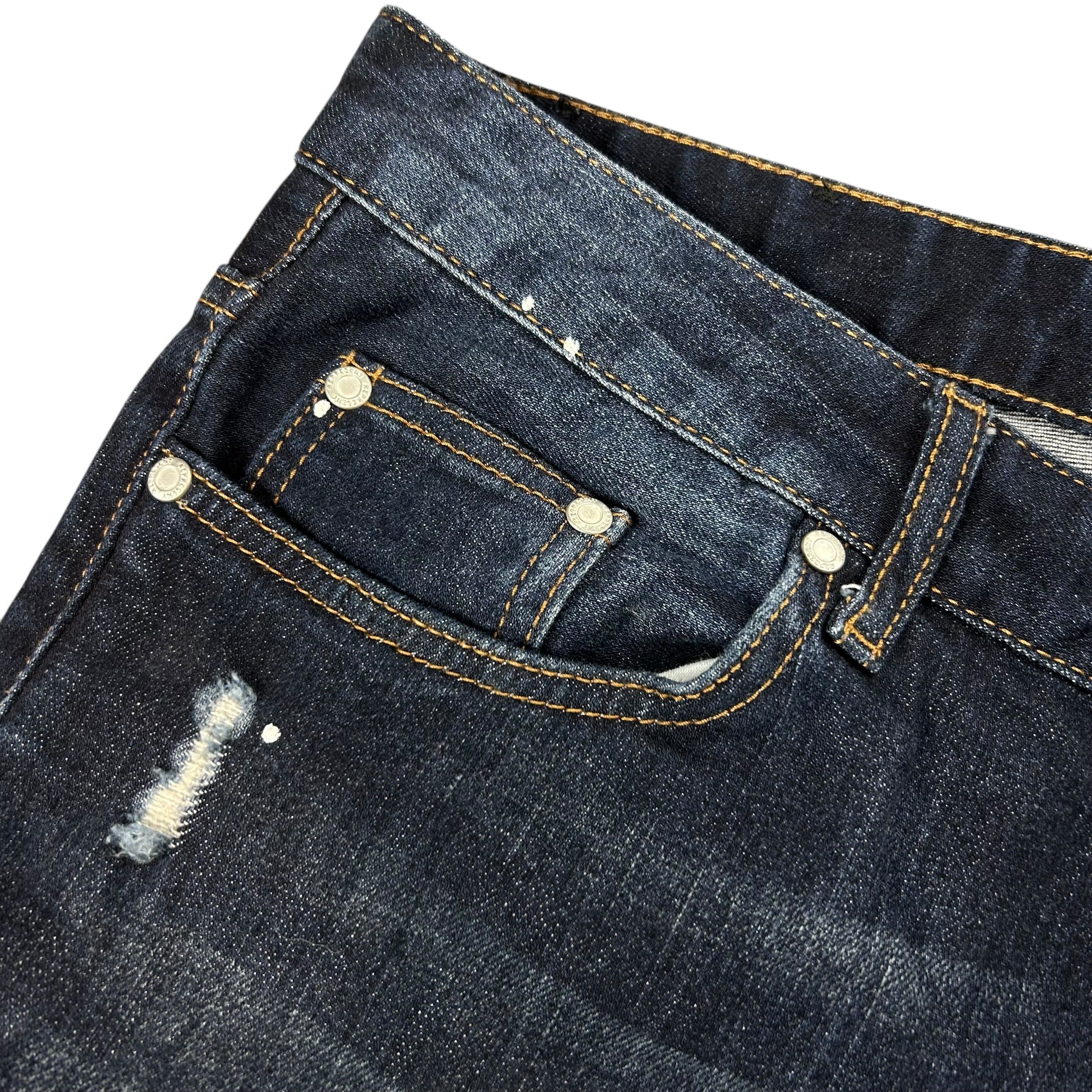 Represent Clo. Represent Essential Denim Paint Splatter Blue Jeans W32 Size US 32 / EU 48 - 6 Thumbnail