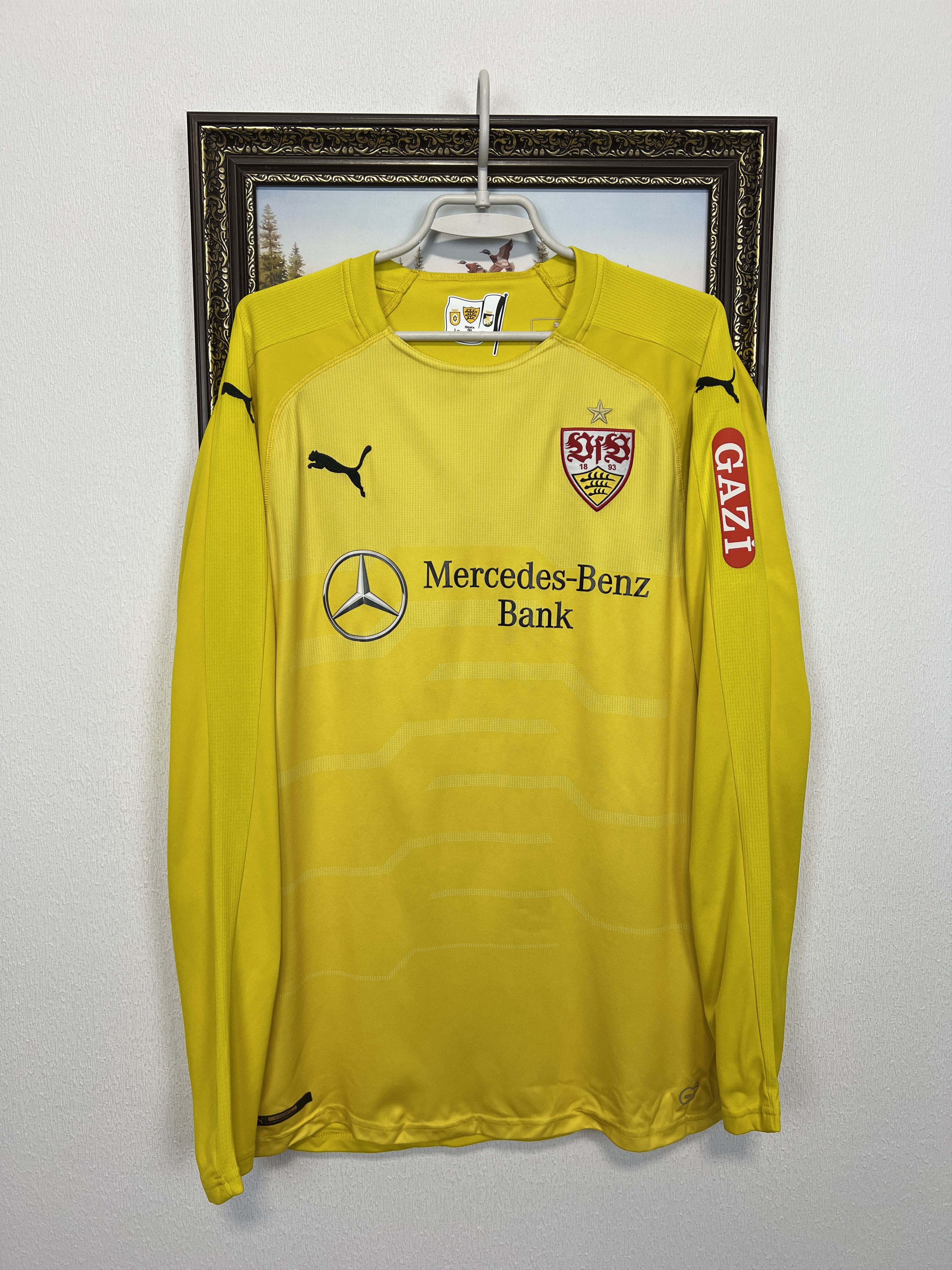 Puma VfB Stuttgart Goalkeeper Football Shirt Soccer Jersey Trikot Size US L / EU 52-54 / 3 - 1 Thumbnail