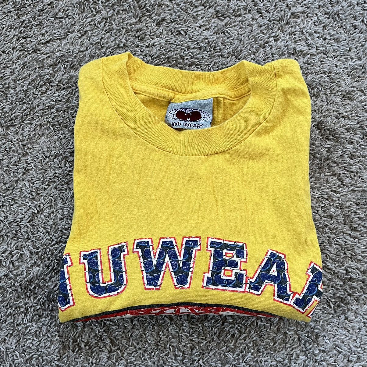 Wu-Tang Clan 🔴Wu-Wear Yellow Shirt Size Large Wu-Tang Vintage 90’s Rare Size US L / EU 52-54 / 3 - 12 Thumbnail