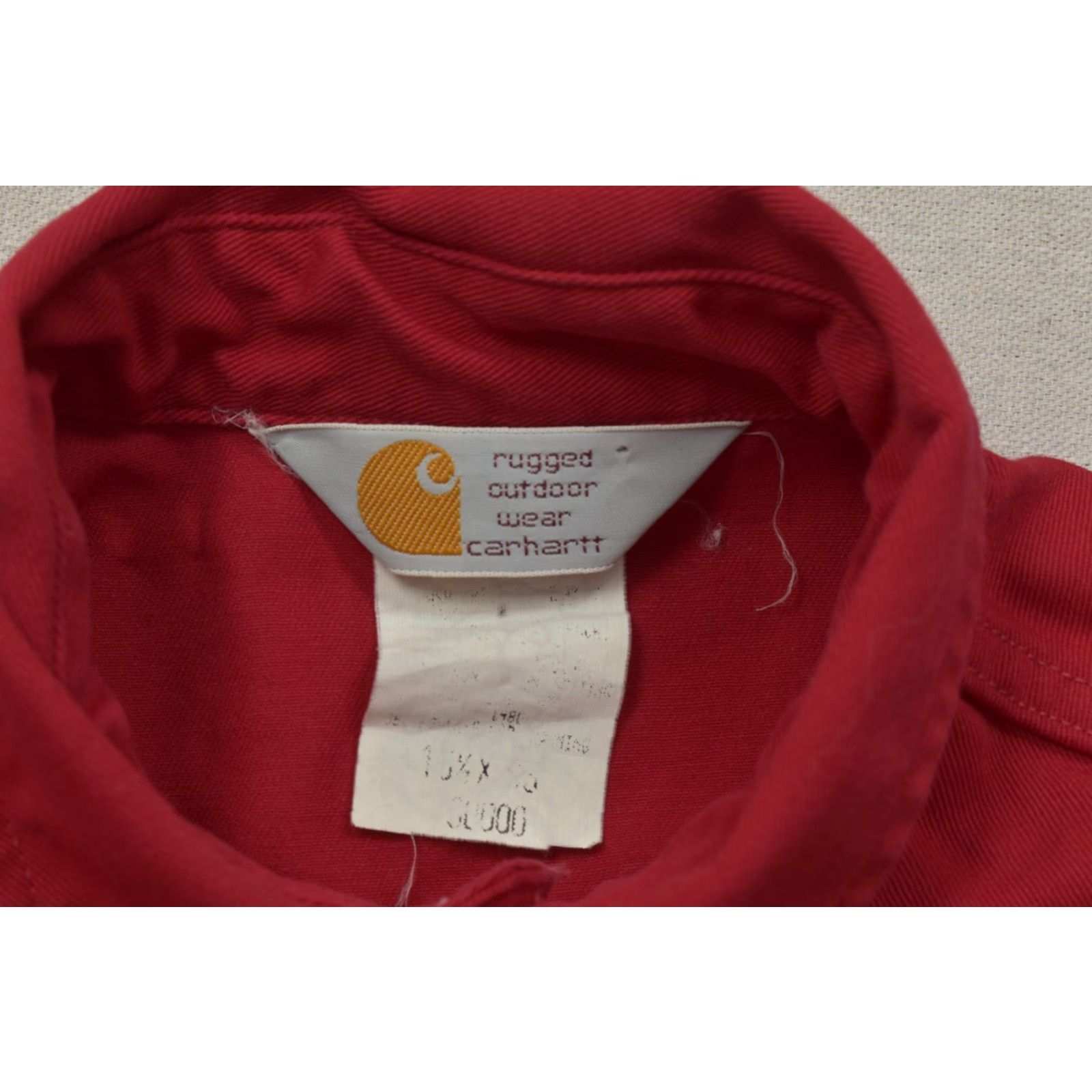 Carhartt VINTAGE Carhartt Men's Shirt Western Pearl Snap Long Sleeve Work Red 15.5 x 33 M XS? Size US M / EU 48-50 / 2 - 7 Thumbnail
