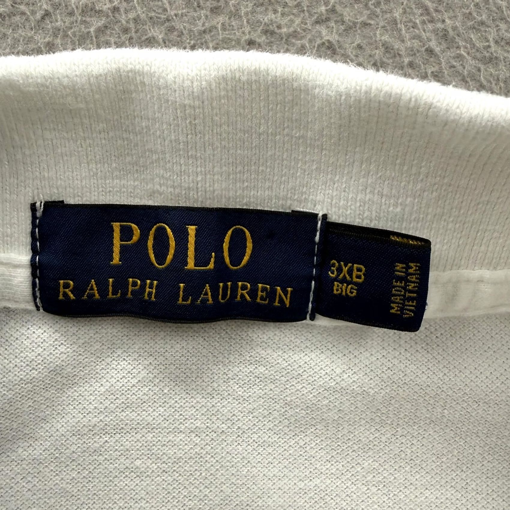 Polo Ralph Lauren Polo Ralph Lauren Polo Shirt Mens 3XB Big White Solid Cotton Pony Logo Casual Size US XXL / EU 58 / 5 - 4 Thumbnail