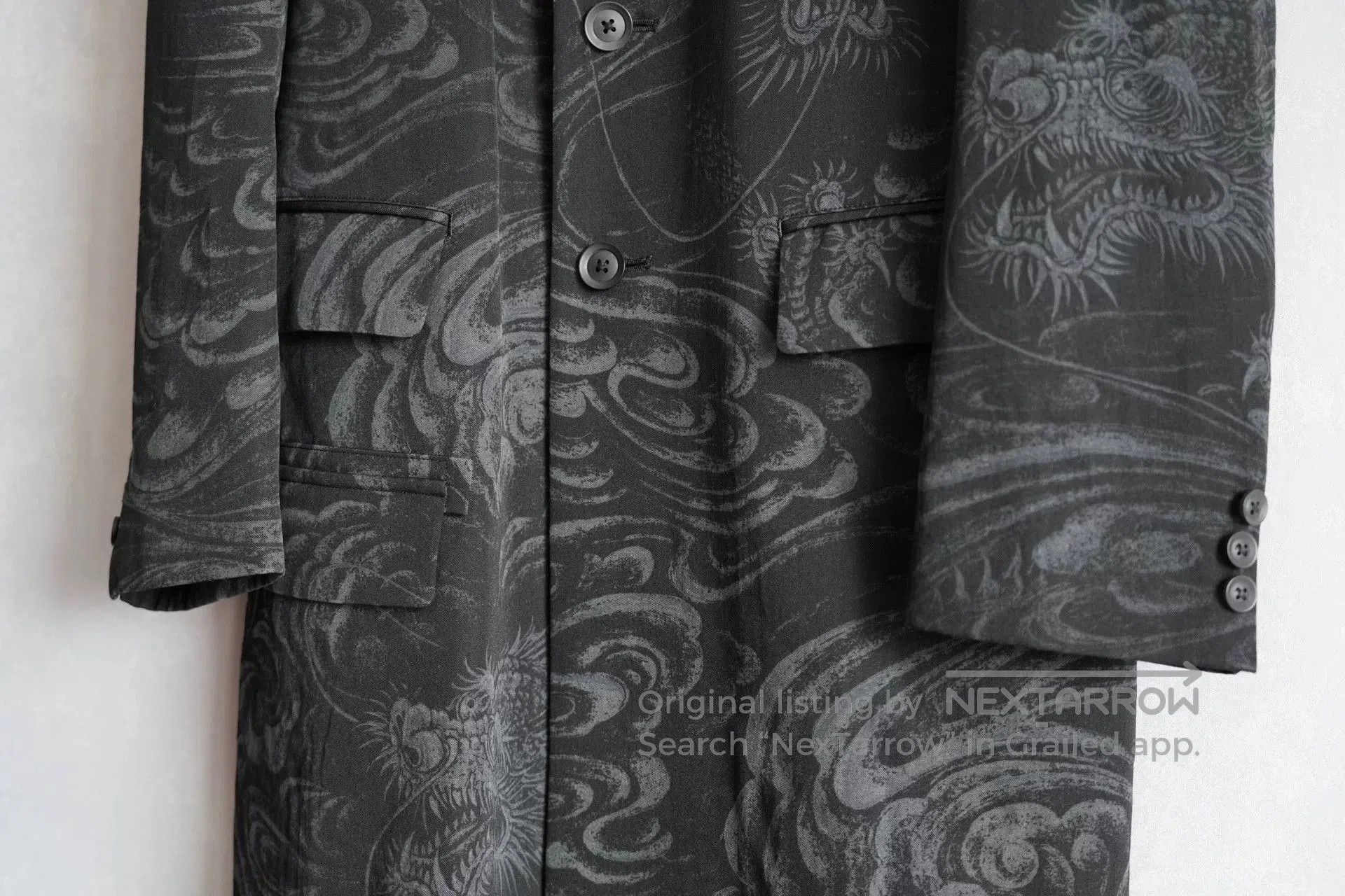 Yohji Yamamoto Yohji Yamamoto 22AW Dragon Cloud Print Jacket. Size US M / EU 48-50 / 2 - 5 Thumbnail